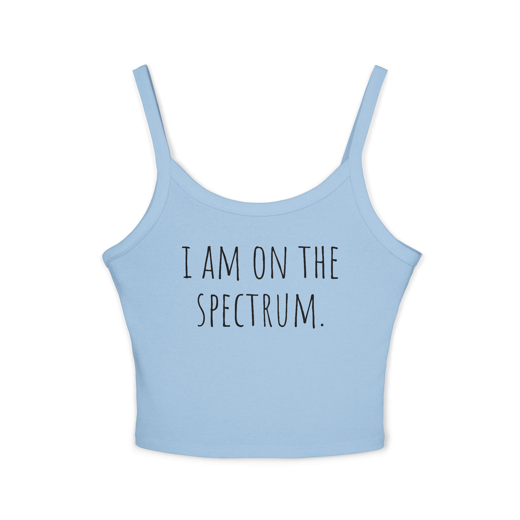 Women's Spaghetti Strap Tank Top for Self-Expression | Casual Summer Wear, LGBTQ+ Pride, Mental Health Awareness, Everyday Comfort