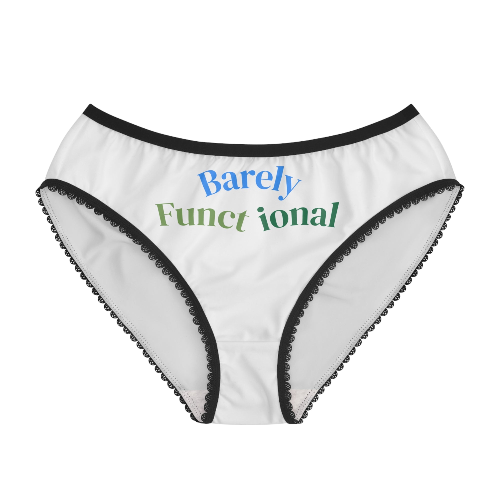 Funct ional Women's Briefs with Lace Trim - Cute & Comfy Underwear for Everyday Wear, Self-Care Gifts, Birthday, Valentine's Day, Relaxation