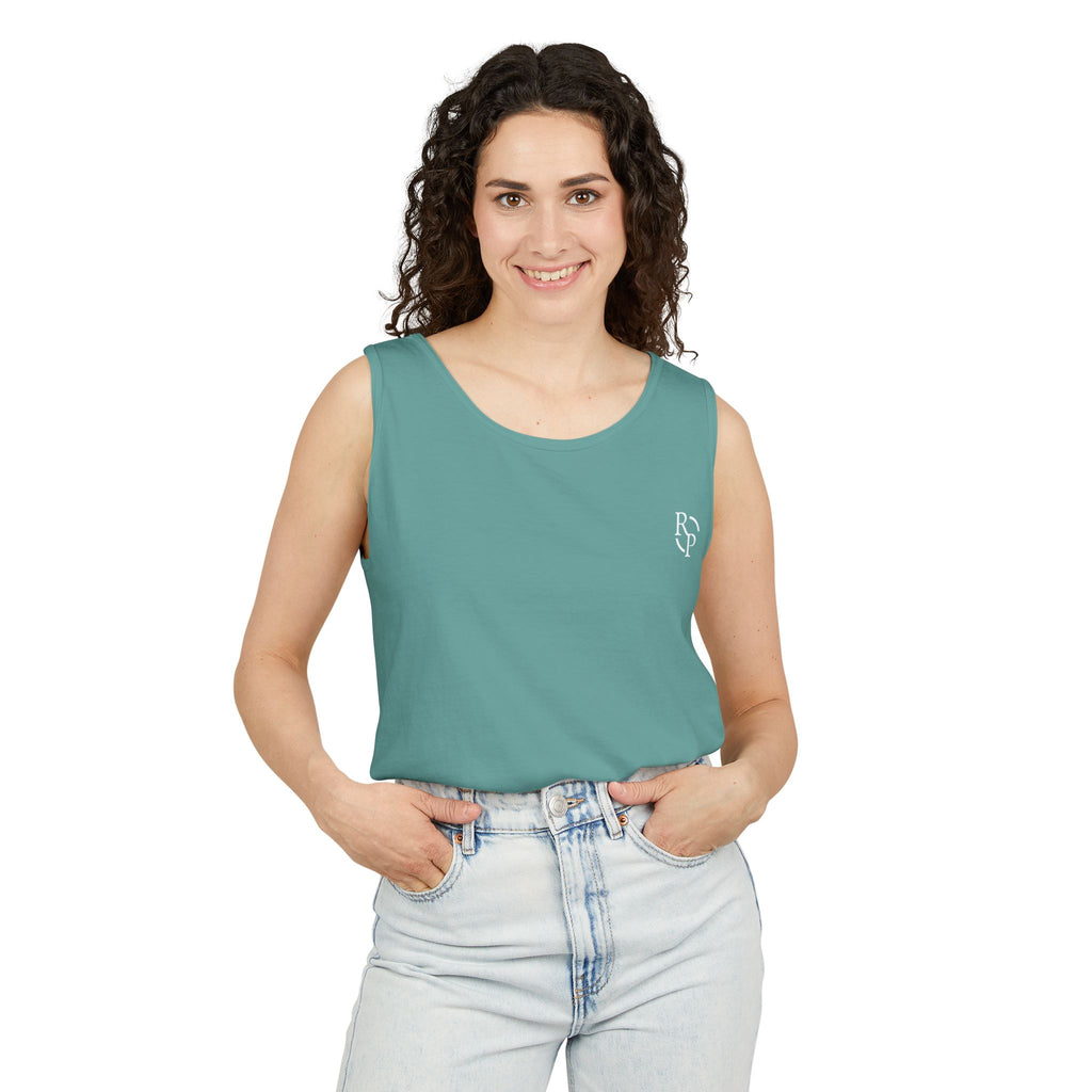 Garment-Dyed Tank Top, Summer Casual Wear, Beach Days, Workout Top, Great for Festivals, Unisex Apparel