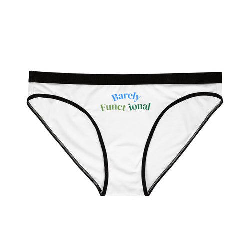 Barely Functional Women's Underwear | Fun & Comfy Briefs for Everyday Wear, Cute Lingerie, Gift for Her, Fashionable Undies, [...]