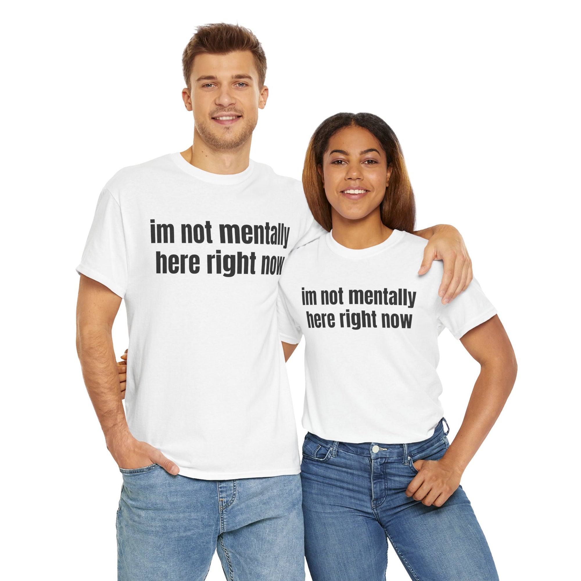 Unisex Heavy Cotton Tee, Casual Graphic Shirt, Humorous Tee, Comfortable Everyday Wear, Gift for Friends, Relaxed Fit Top