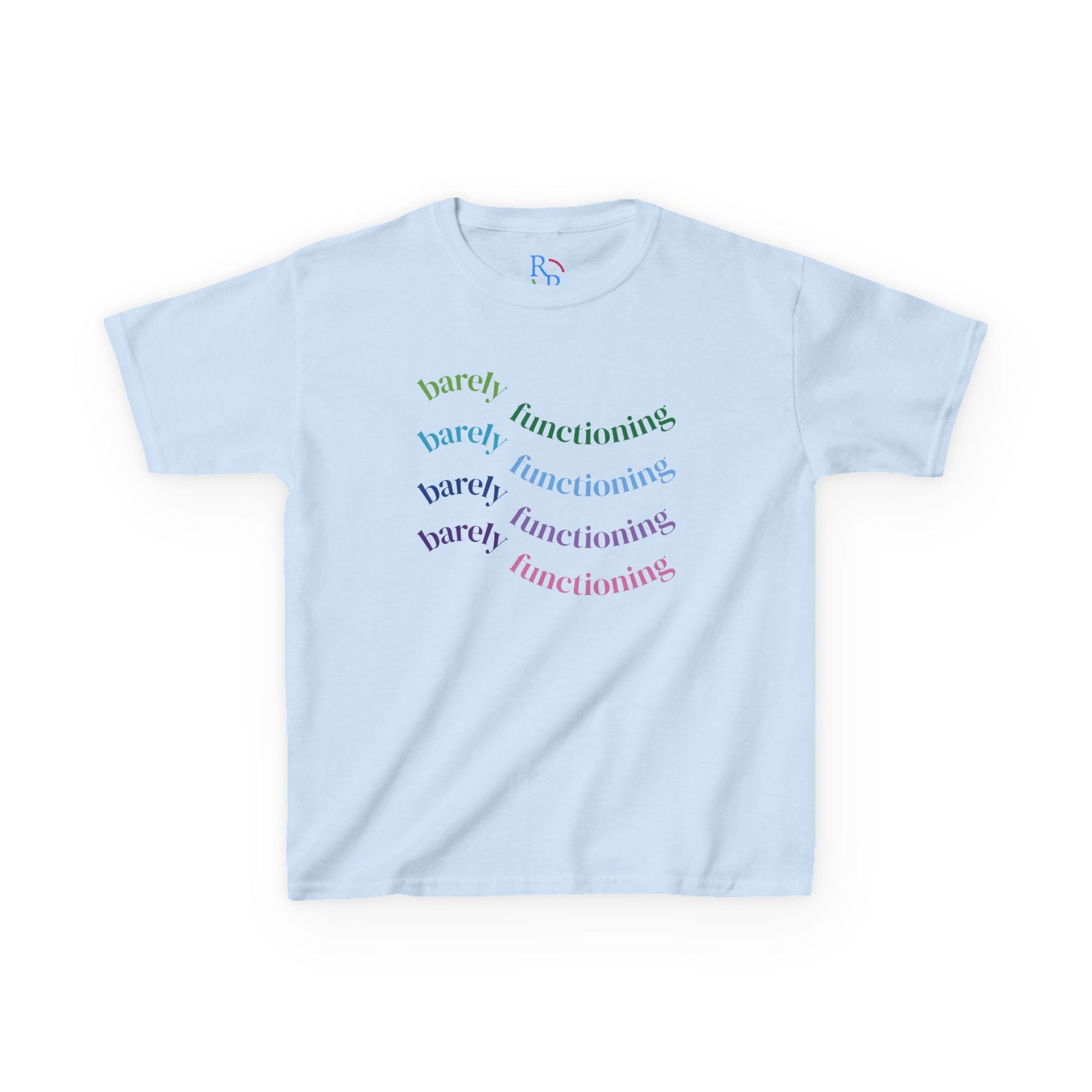 Colorful Kids Heavy Cotton Tee - Fun and Playful Graphic Tee for Everyday Wear, Birthday Gift, Age 4-12, Casual Playtime, Artsy Outfits