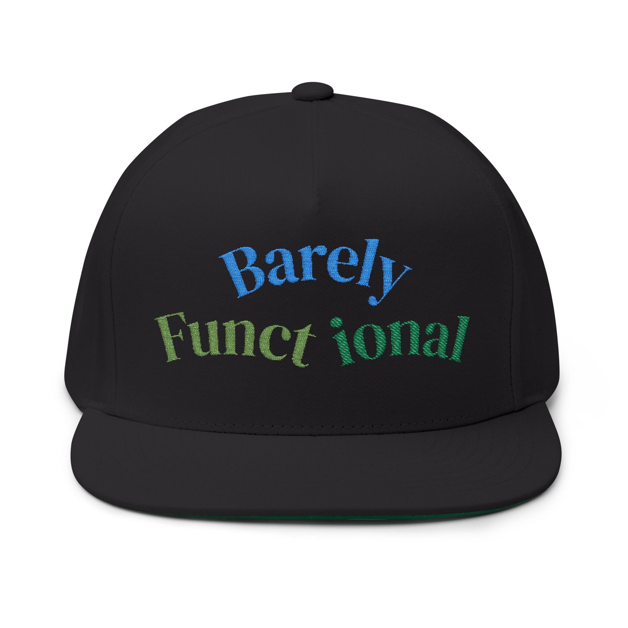 Whimsical Embroidered Flat Bill Cap - Fun Gift for Everyday Wear, Casual Events, Birthdays, and Outdoor Adventures