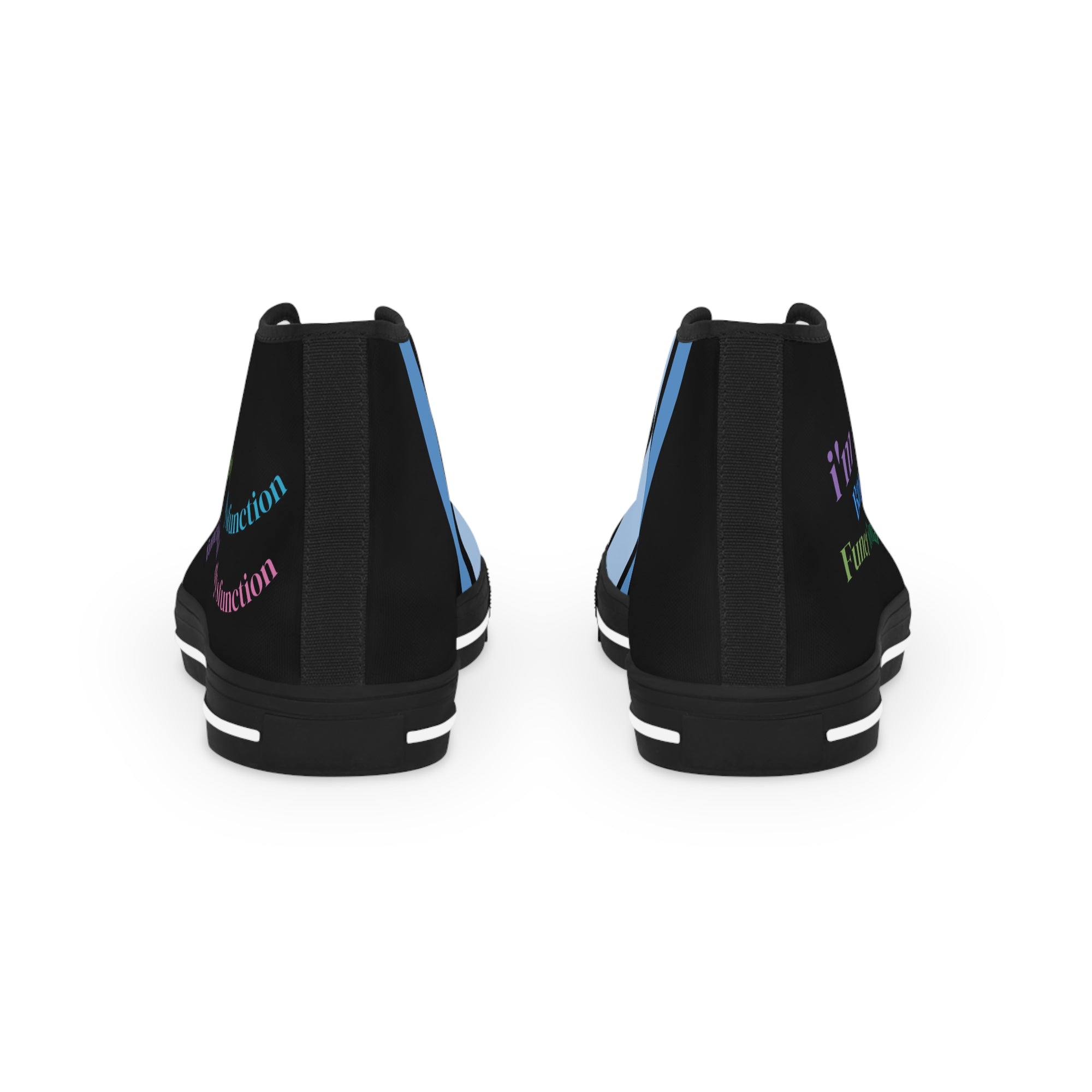 Men's Playful High Top Sneakers for Creative Souls, Casual Footwear, Statement Sneakers, Unique Gifts, Everyday Style