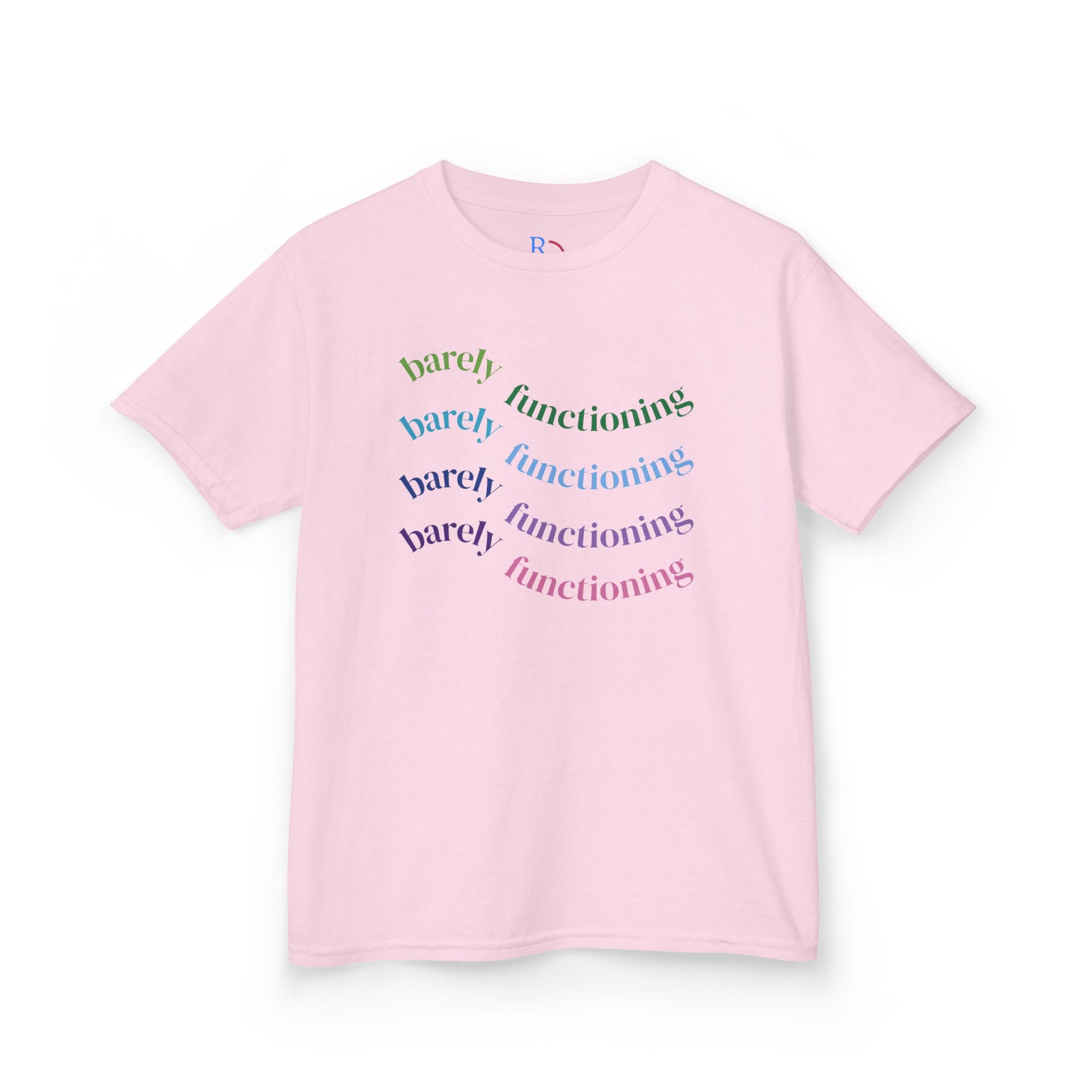 Colorful Kids Heavy Cotton Tee - Fun and Playful Graphic Tee for Everyday Wear, Birthday Gift, Age 4-12, Casual Playtime, Artsy Outfits