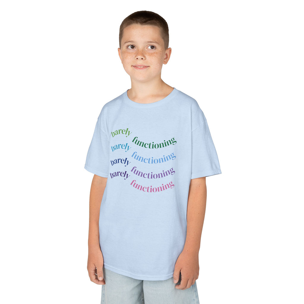 Colorful Kids Heavy Cotton Tee - Fun and Playful Graphic Tee for Everyday Wear, Birthday Gift, Age 4-12, Casual Playtime, Artsy Outfits