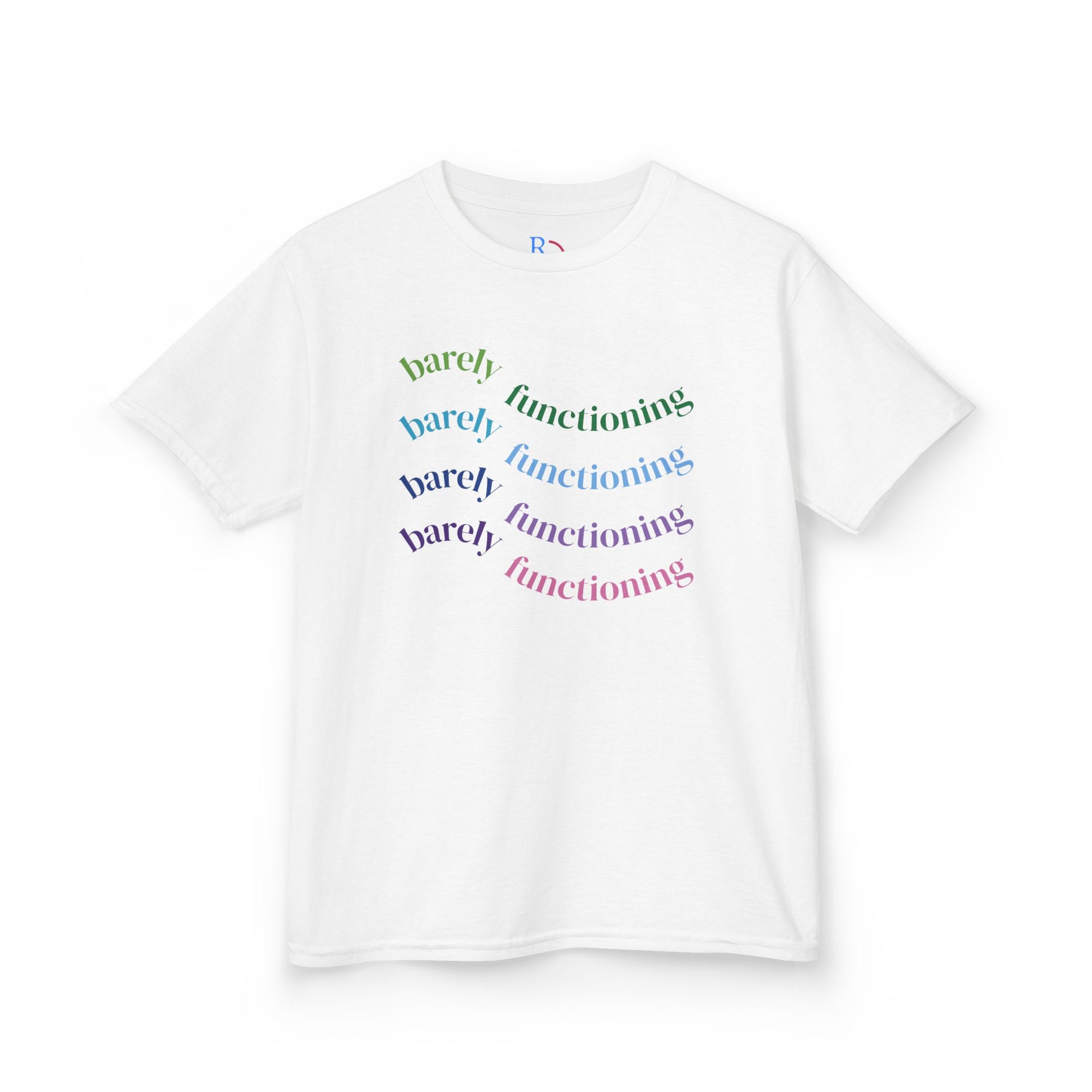 Colorful Kids Heavy Cotton Tee - Fun and Playful Graphic Tee for Everyday Wear, Birthday Gift, Age 4-12, Casual Playtime, Artsy Outfits