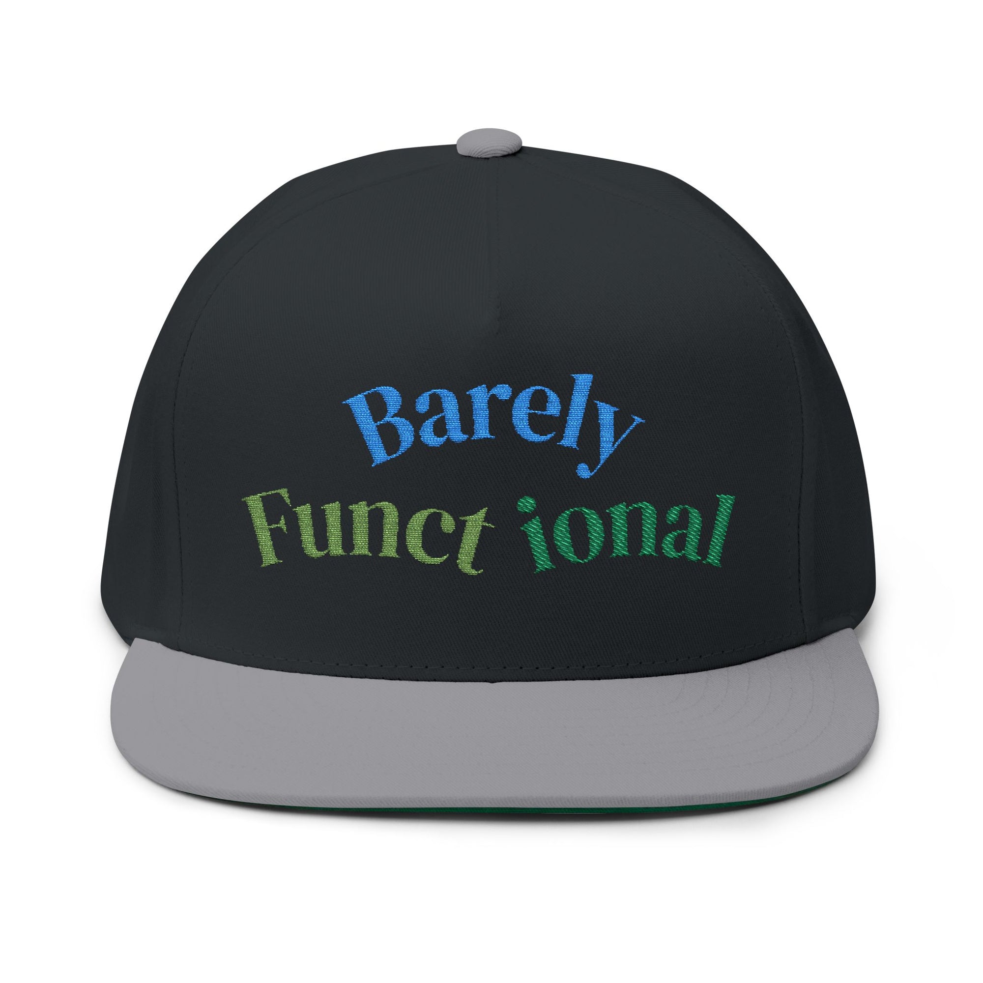 Whimsical Embroidered Flat Bill Cap - Fun Gift for Everyday Wear, Casual Events, Birthdays, and Outdoor Adventures