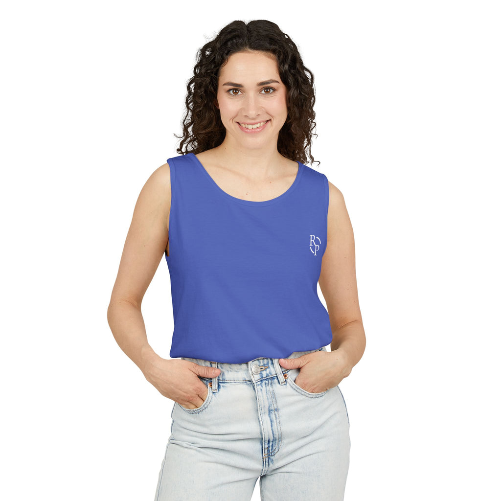 Garment-Dyed Tank Top, Summer Casual Wear, Beach Days, Workout Top, Great for Festivals, Unisex Apparel