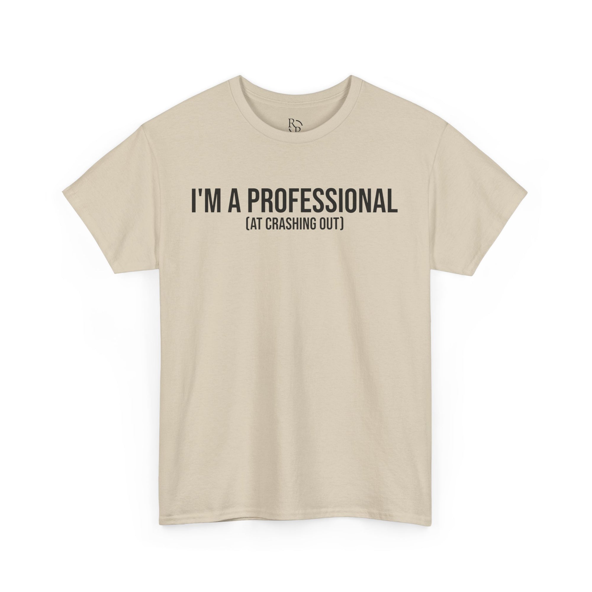 Funny Professional Crasher Tee, Unisex Heavy Cotton Tee, Gift for Friends, Casual Wear, Humor Shirt, Unique Present