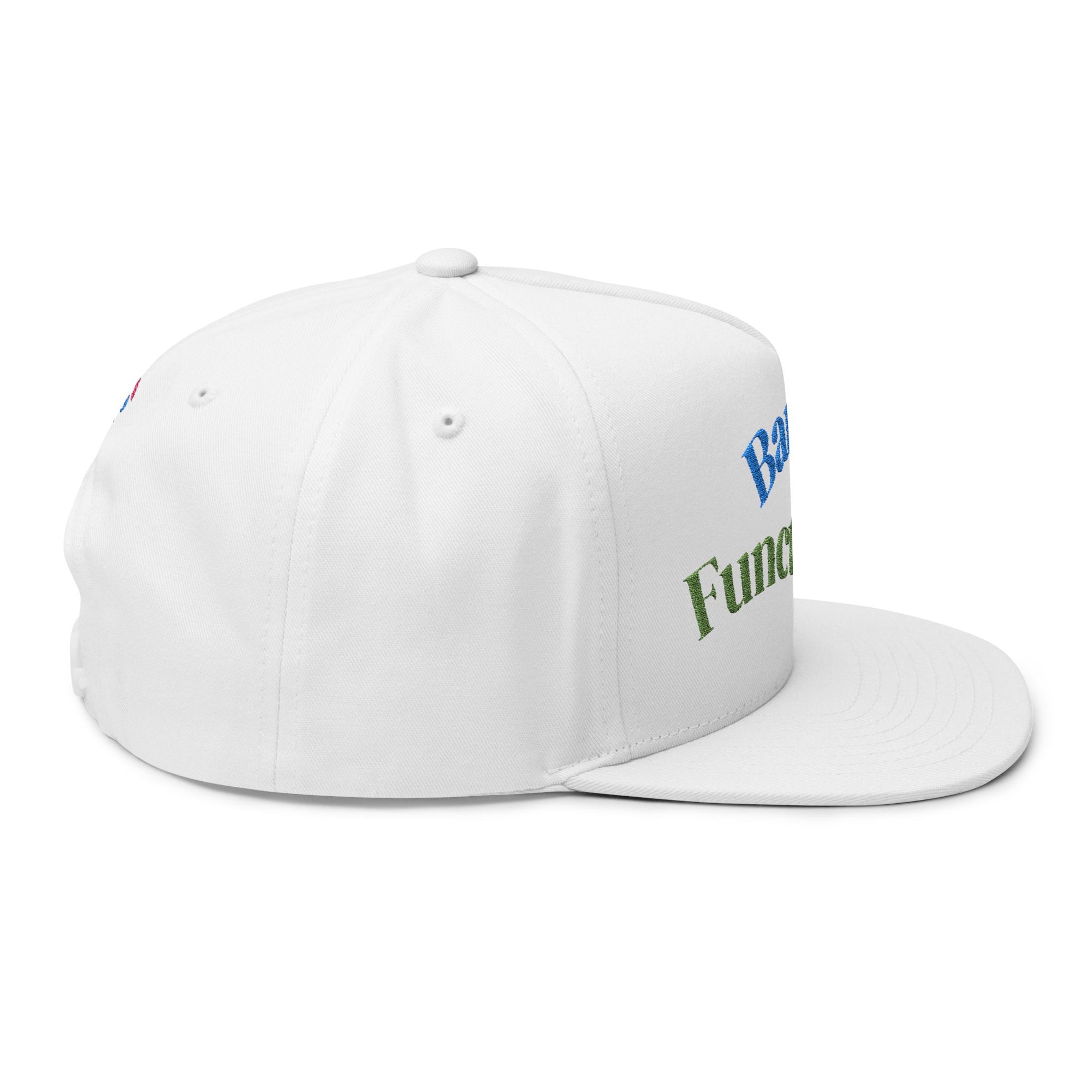 Whimsical Embroidered Flat Bill Cap - Fun Gift for Everyday Wear, Casual Events, Birthdays, and Outdoor Adventures