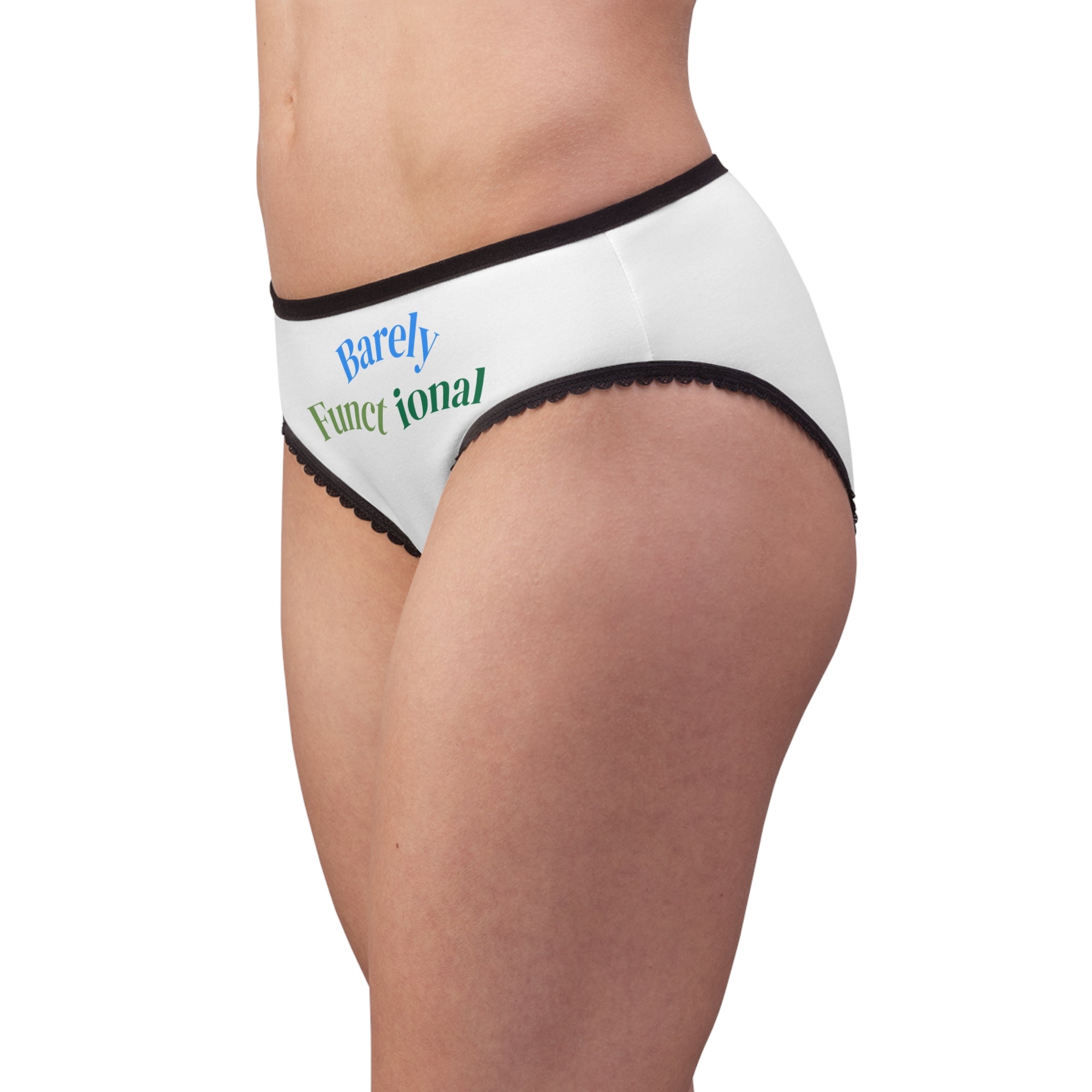Funct ional Women's Briefs with Lace Trim - Cute & Comfy Underwear for Everyday Wear, Self-Care Gifts, Birthday, Valentine's Day, Relaxation