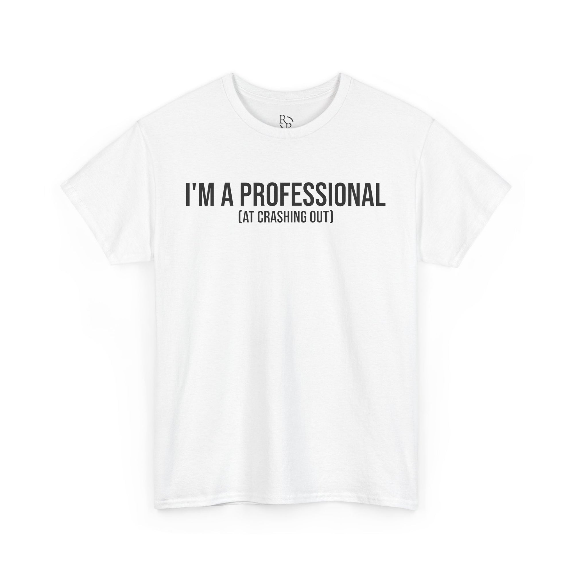 Funny Professional Crasher Tee, Unisex Heavy Cotton Tee, Gift for Friends, Casual Wear, Humor Shirt, Unique Present