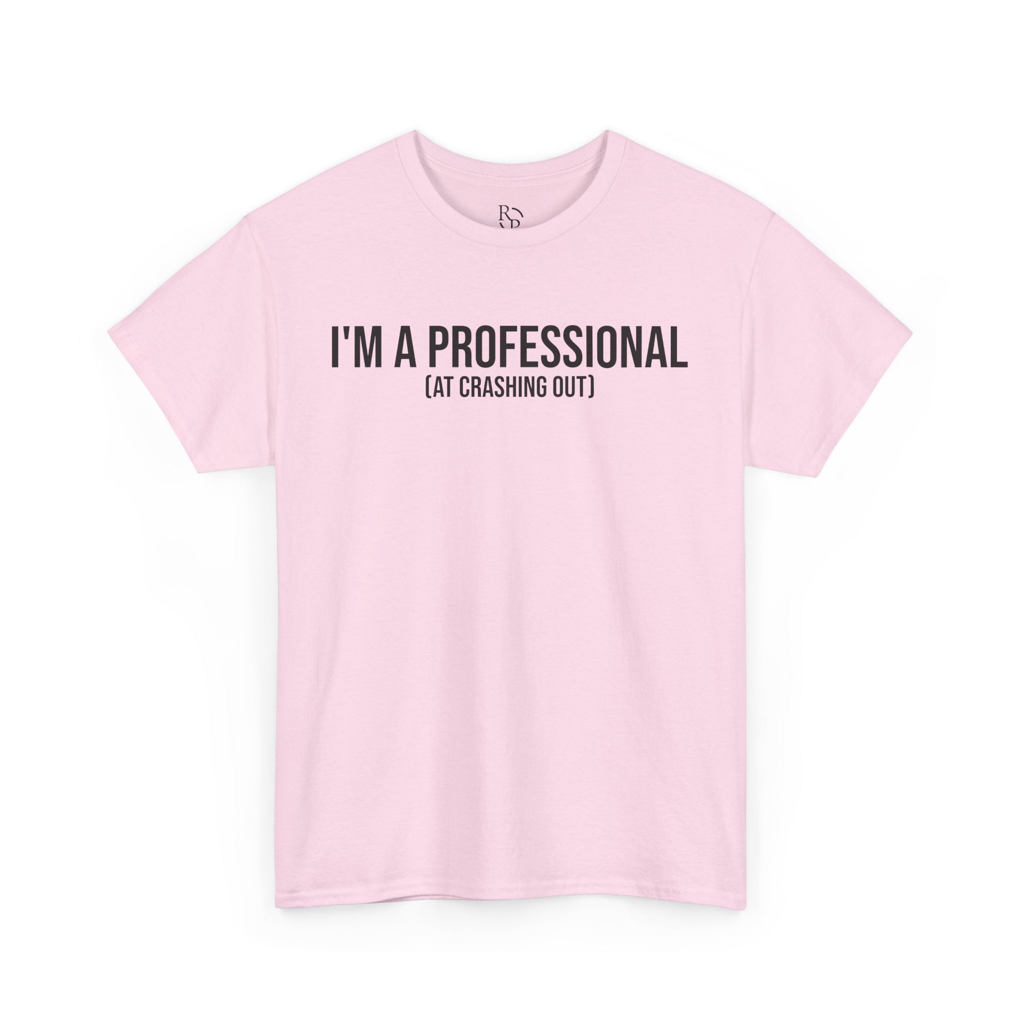 Funny Professional Crasher Tee, Unisex Heavy Cotton Tee, Gift for Friends, Casual Wear, Humor Shirt, Unique Present