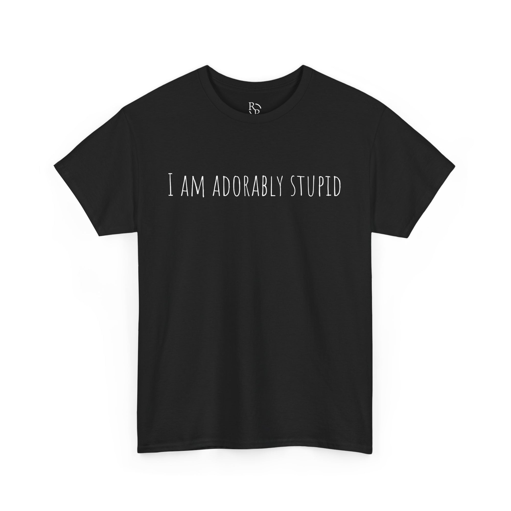 I Am Adorably Stupid Unisex Heavy Cotton Tee, Funny T-Shirt, Gift for Friends, Casual Wear, Everyday Humor Tee