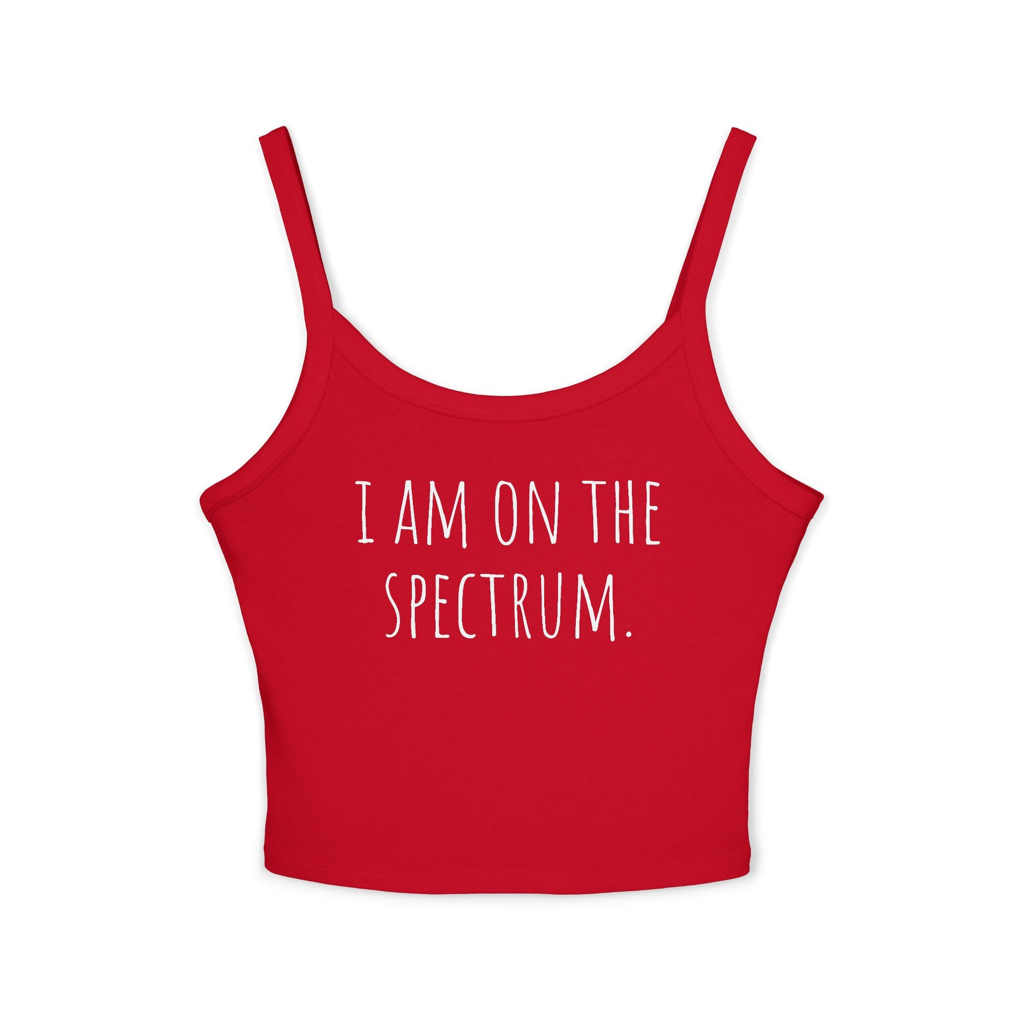 Women's Spaghetti Strap Tank Top for Self-Expression | Casual Summer Wear, LGBTQ+ Pride, Mental Health Awareness, Everyday Comfort