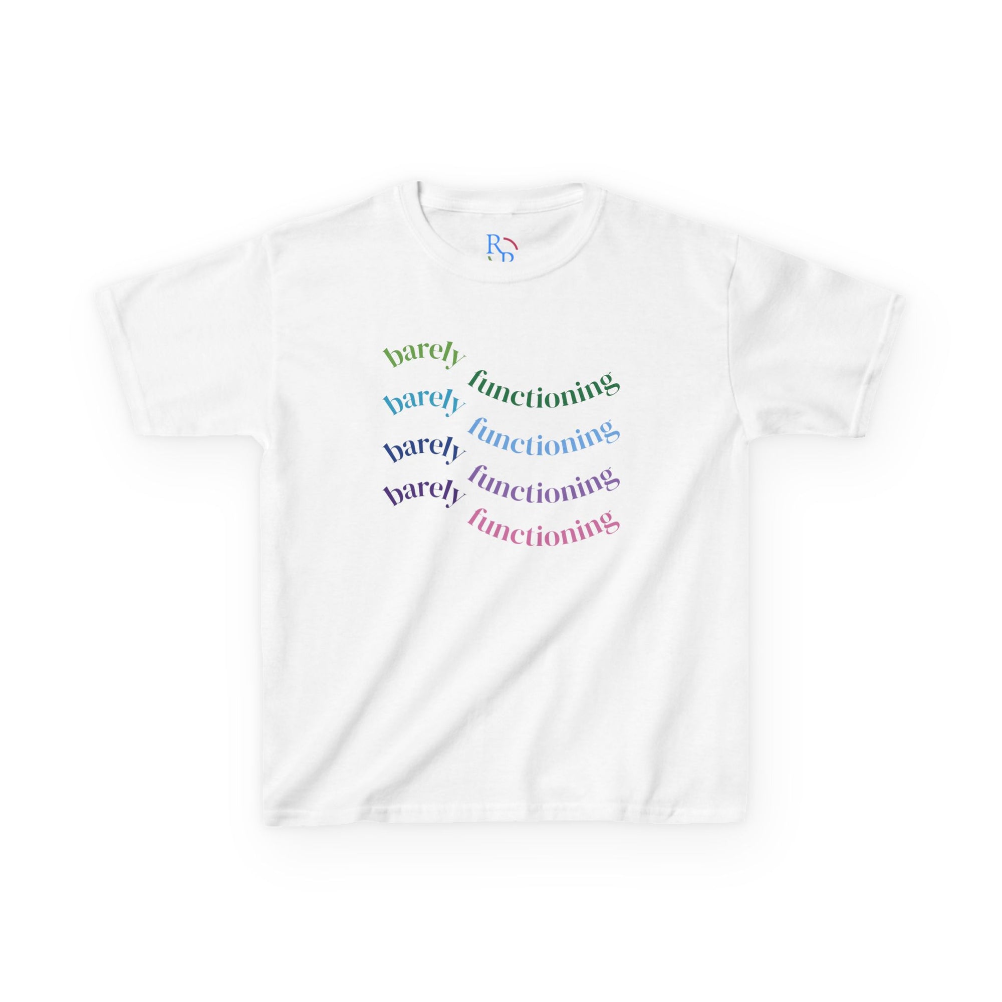 Colorful Kids Heavy Cotton Tee - Fun and Playful Graphic Tee for Everyday Wear, Birthday Gift, Age 4-12, Casual Playtime, Artsy Outfits