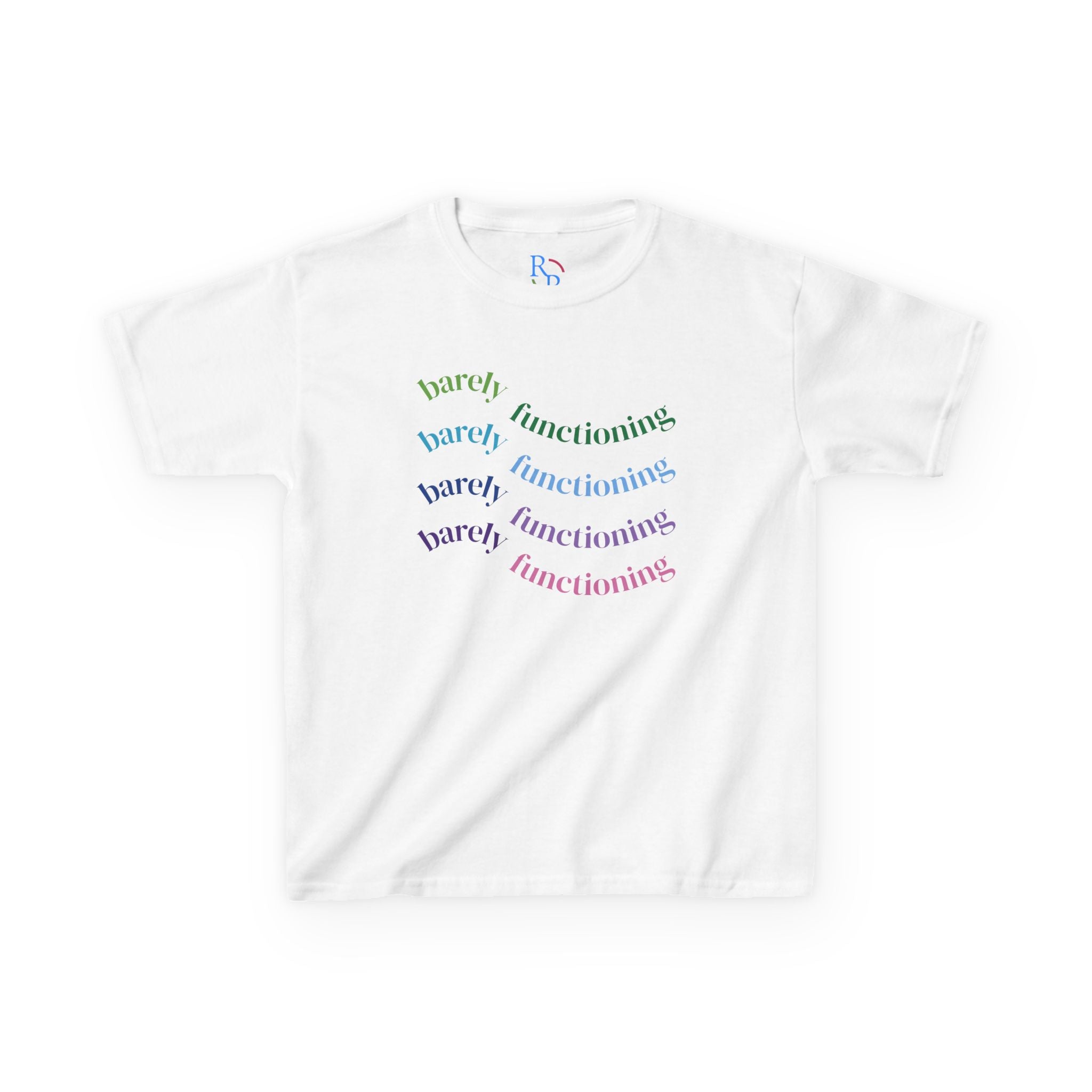 Colorful Kids Heavy Cotton Tee - Fun and Playful Graphic Tee for Everyday Wear, Birthday Gift, Age 4-12, Casual Playtime, Artsy Outfits
