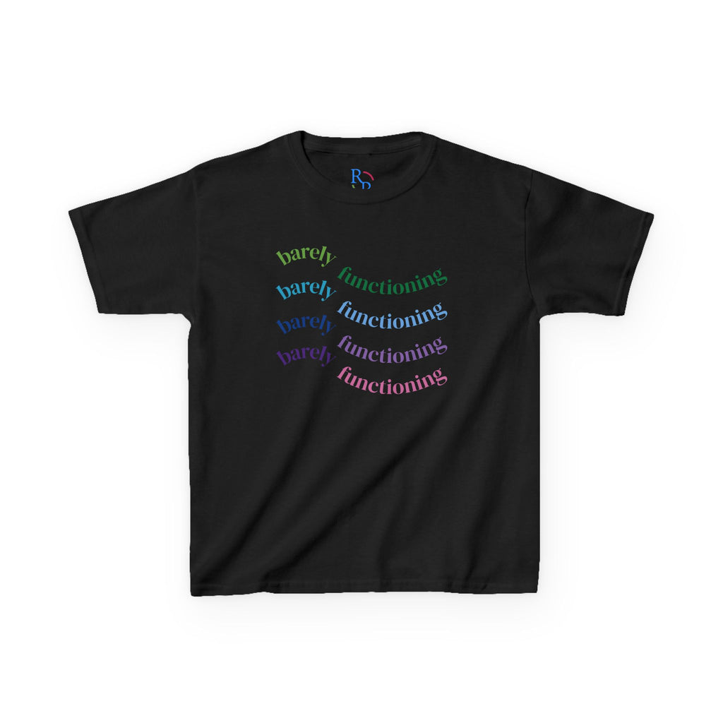 Colorful Kids Heavy Cotton Tee - Fun and Playful Graphic Tee for Everyday Wear, Birthday Gift, Age 4-12, Casual Playtime, Artsy Outfits