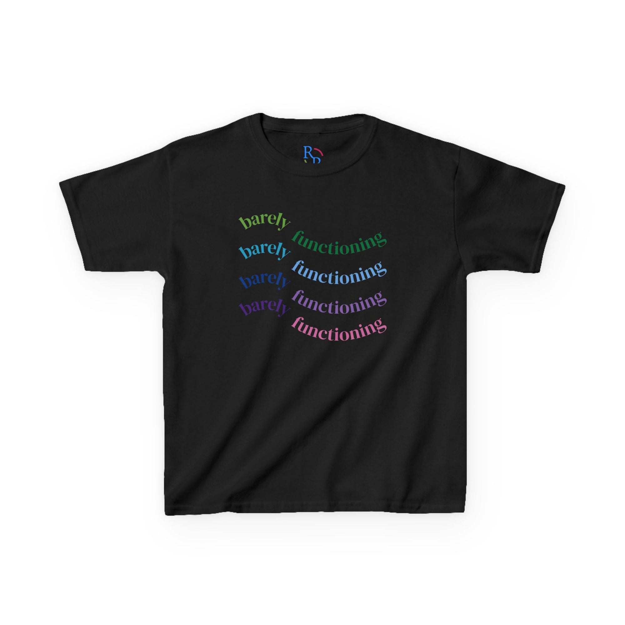 Colorful Kids Heavy Cotton Tee - Fun and Playful Graphic Tee for Everyday Wear, Birthday Gift, Age 4-12, Casual Playtime, Artsy Outfits