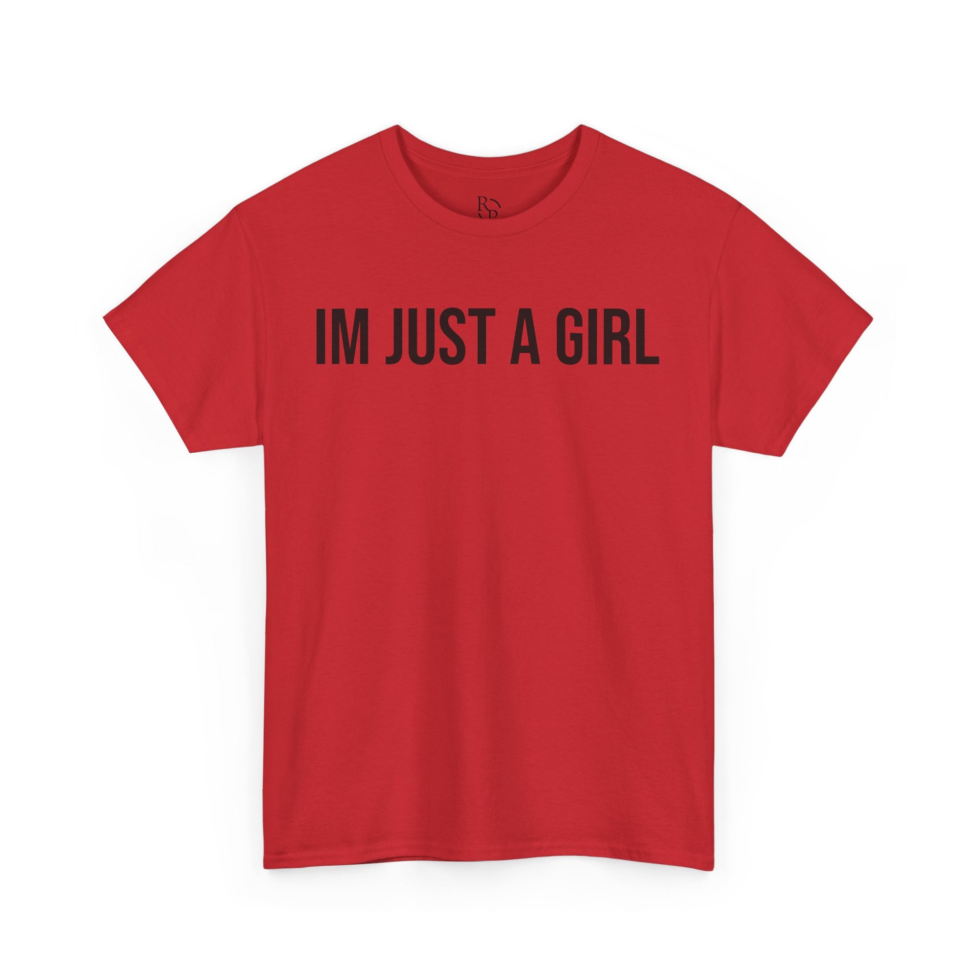 Unisex Heavy Cotton Tee - 'I'm Just a Girl' | Casual Comfort, Perfect Gift, Everyday Wear, Birthday, Confidence Tee