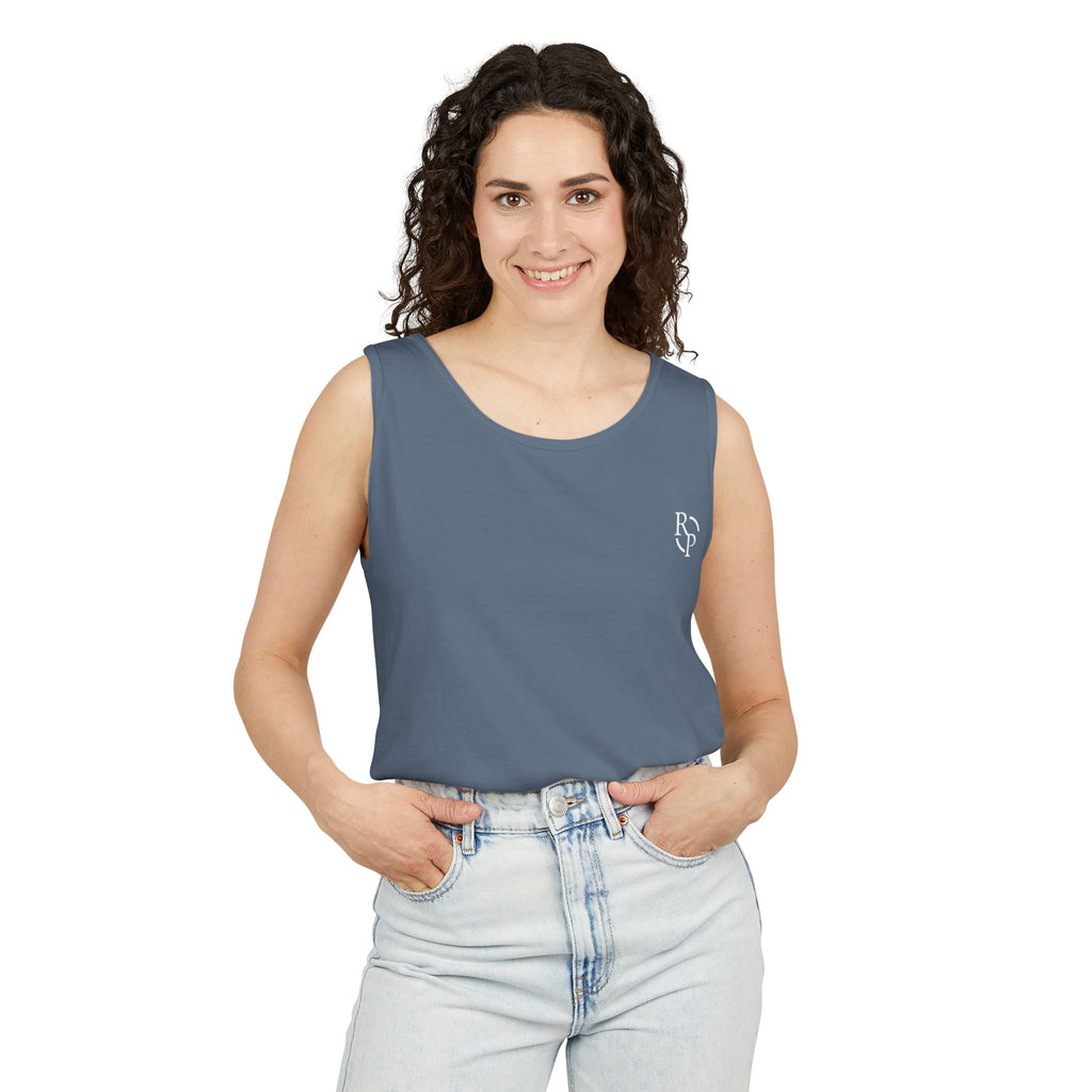 Garment-Dyed Tank Top, Summer Casual Wear, Beach Days, Workout Top, Great for Festivals, Unisex Apparel