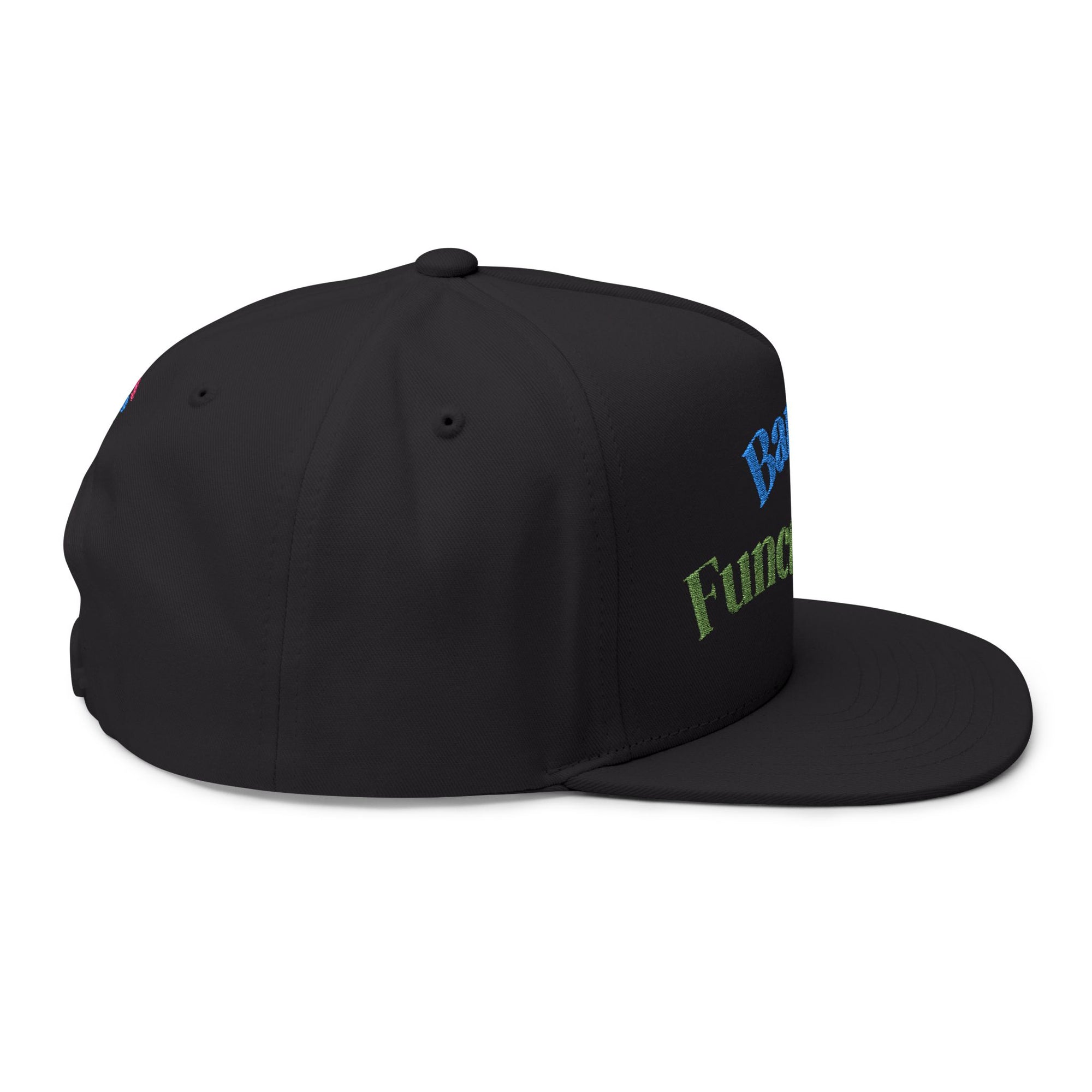 Whimsical Embroidered Flat Bill Cap - Fun Gift for Everyday Wear, Casual Events, Birthdays, and Outdoor Adventures