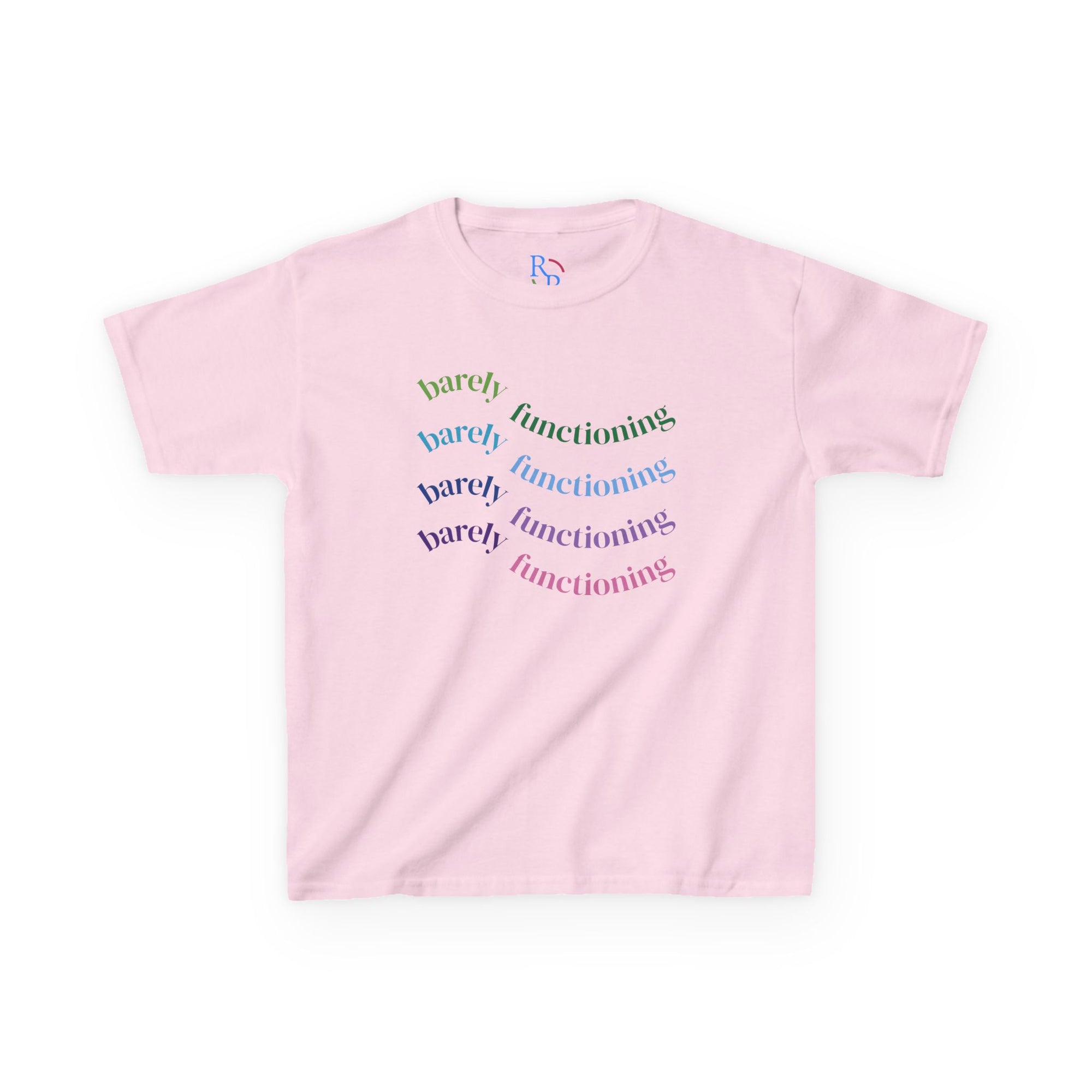 Colorful Kids Heavy Cotton Tee - Fun and Playful Graphic Tee for Everyday Wear, Birthday Gift, Age 4-12, Casual Playtime, Artsy Outfits