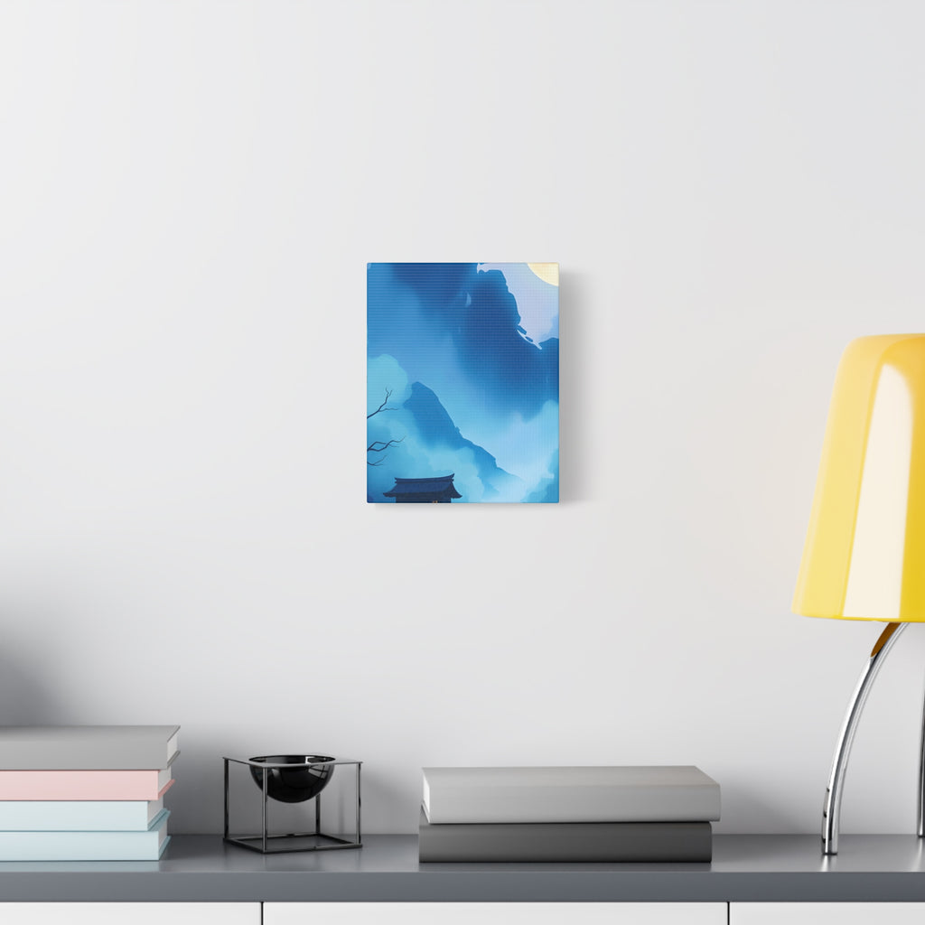 Serene Landscape Canvas Art, Tranquil Wall Decor, Gift for Nature Lovers, Home Office Art