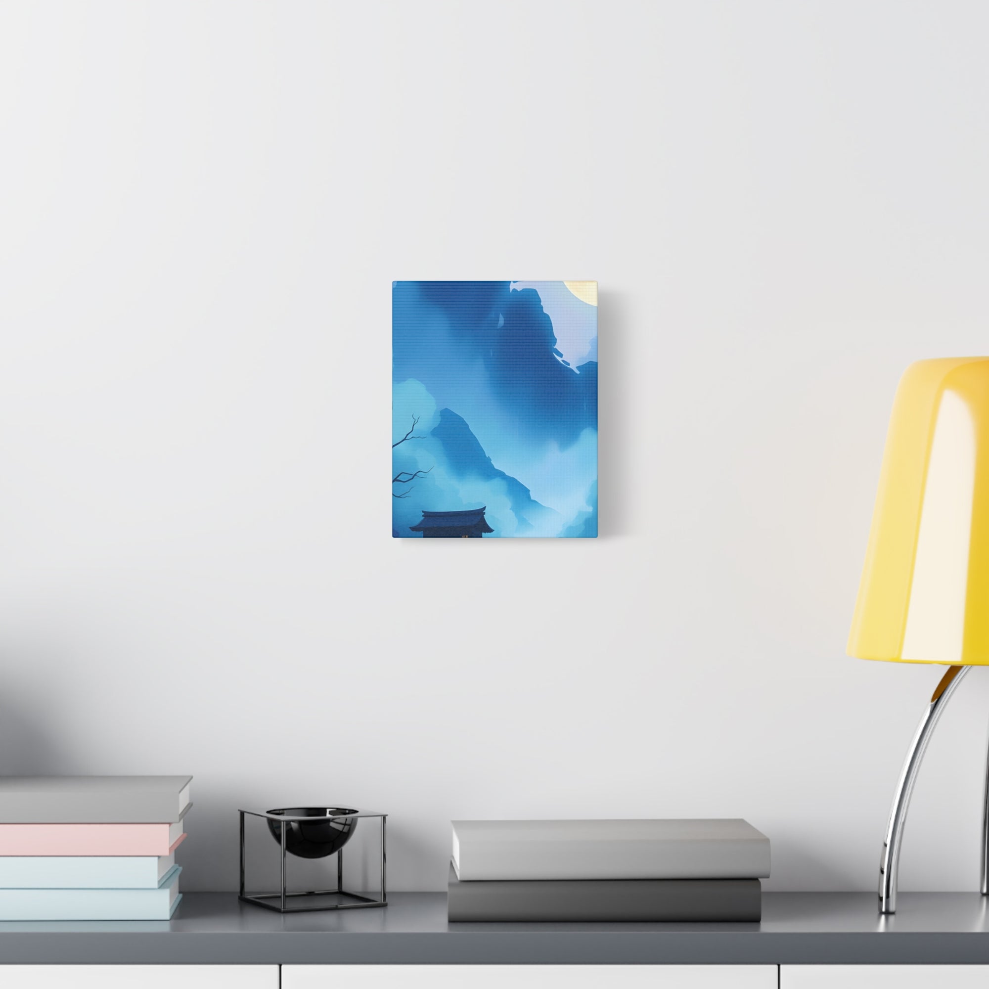 Serene Landscape Canvas Art, Tranquil Wall Decor, Gift for Nature Lovers, Home Office Art