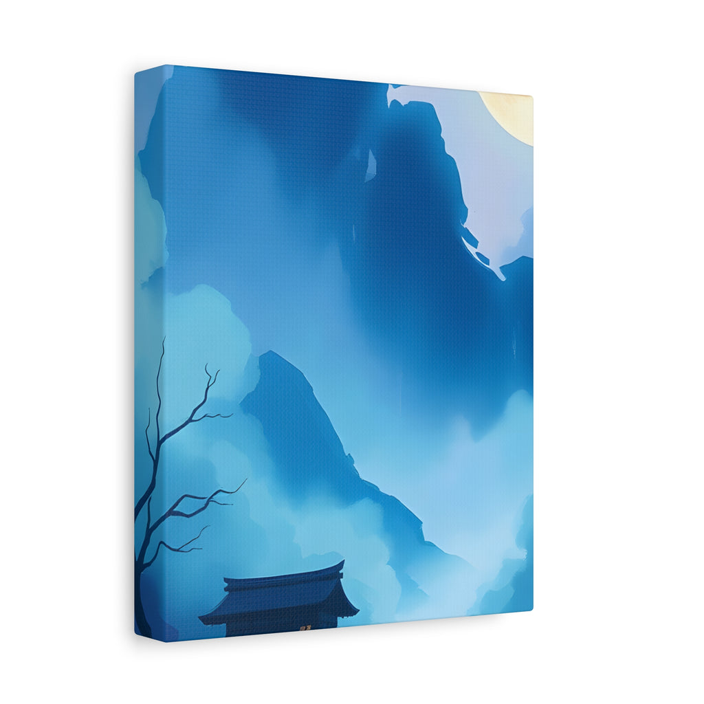 Serene Landscape Canvas Art, Tranquil Wall Decor, Gift for Nature Lovers, Home Office Art