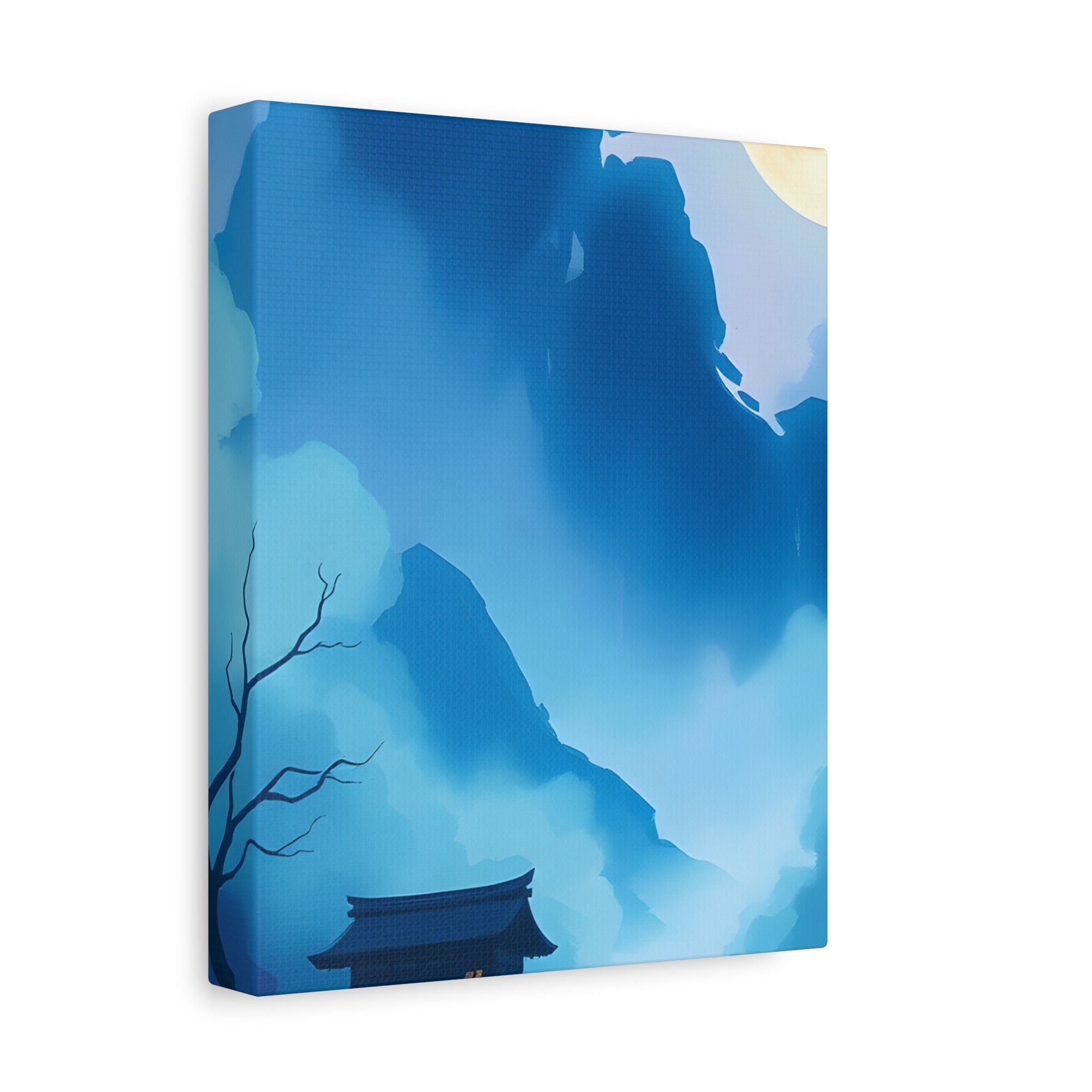 Serene Landscape Canvas Art, Tranquil Wall Decor, Gift for Nature Lovers, Home Office Art