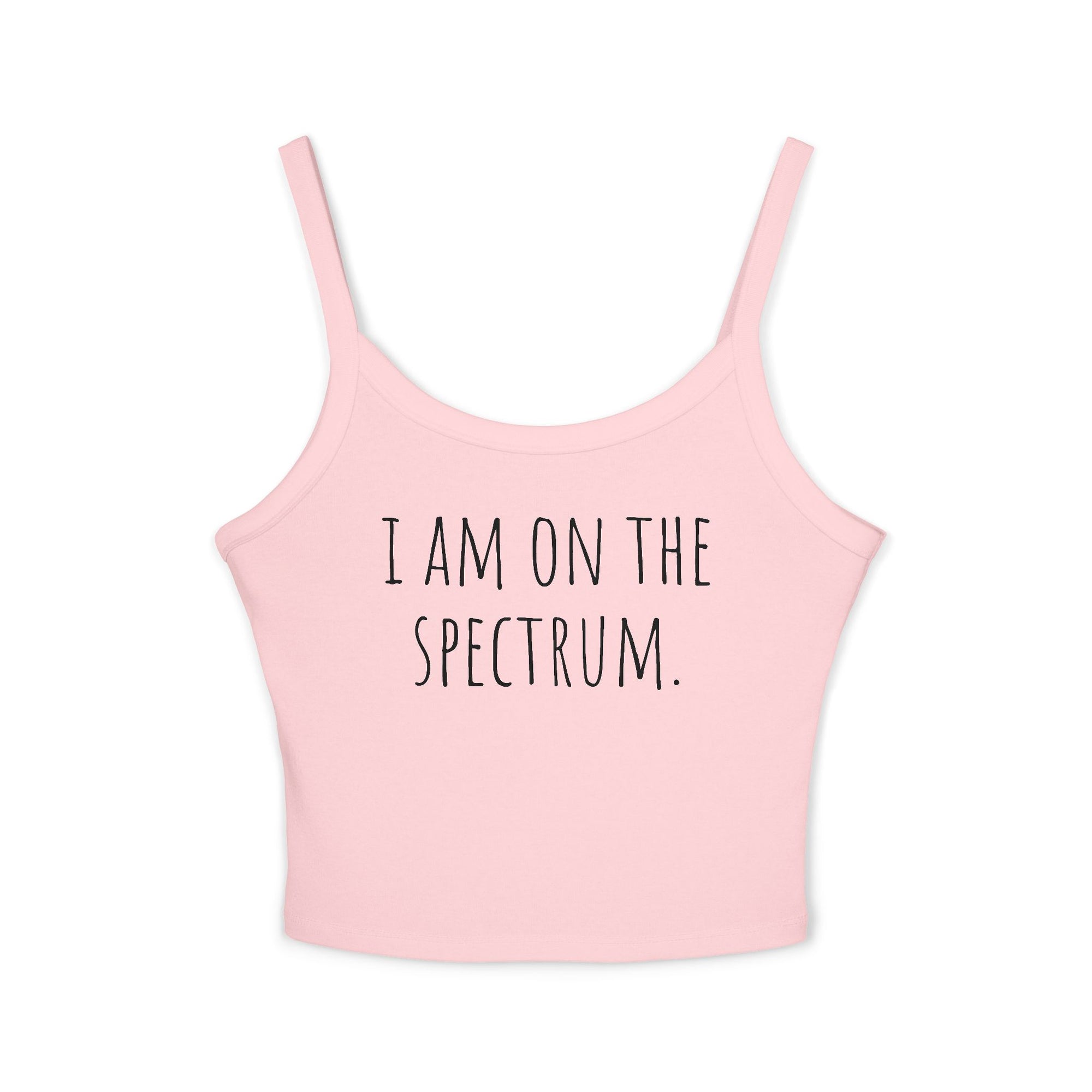 Women's Spaghetti Strap Tank Top for Self-Expression | Casual Summer Wear, LGBTQ+ Pride, Mental Health Awareness, Everyday Comfort