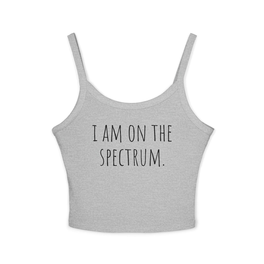 Women's Spaghetti Strap Tank Top for Self-Expression | Casual Summer Wear, LGBTQ+ Pride, Mental Health Awareness, Everyday Comfort