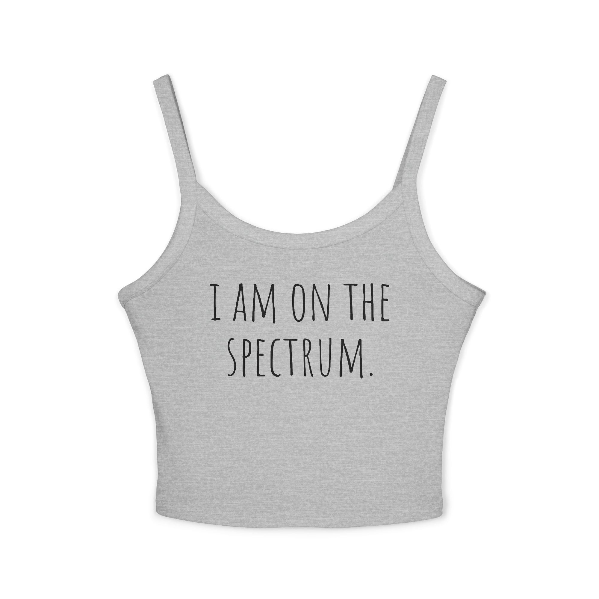 Women's Spaghetti Strap Tank Top for Self-Expression | Casual Summer Wear, LGBTQ+ Pride, Mental Health Awareness, Everyday Comfort