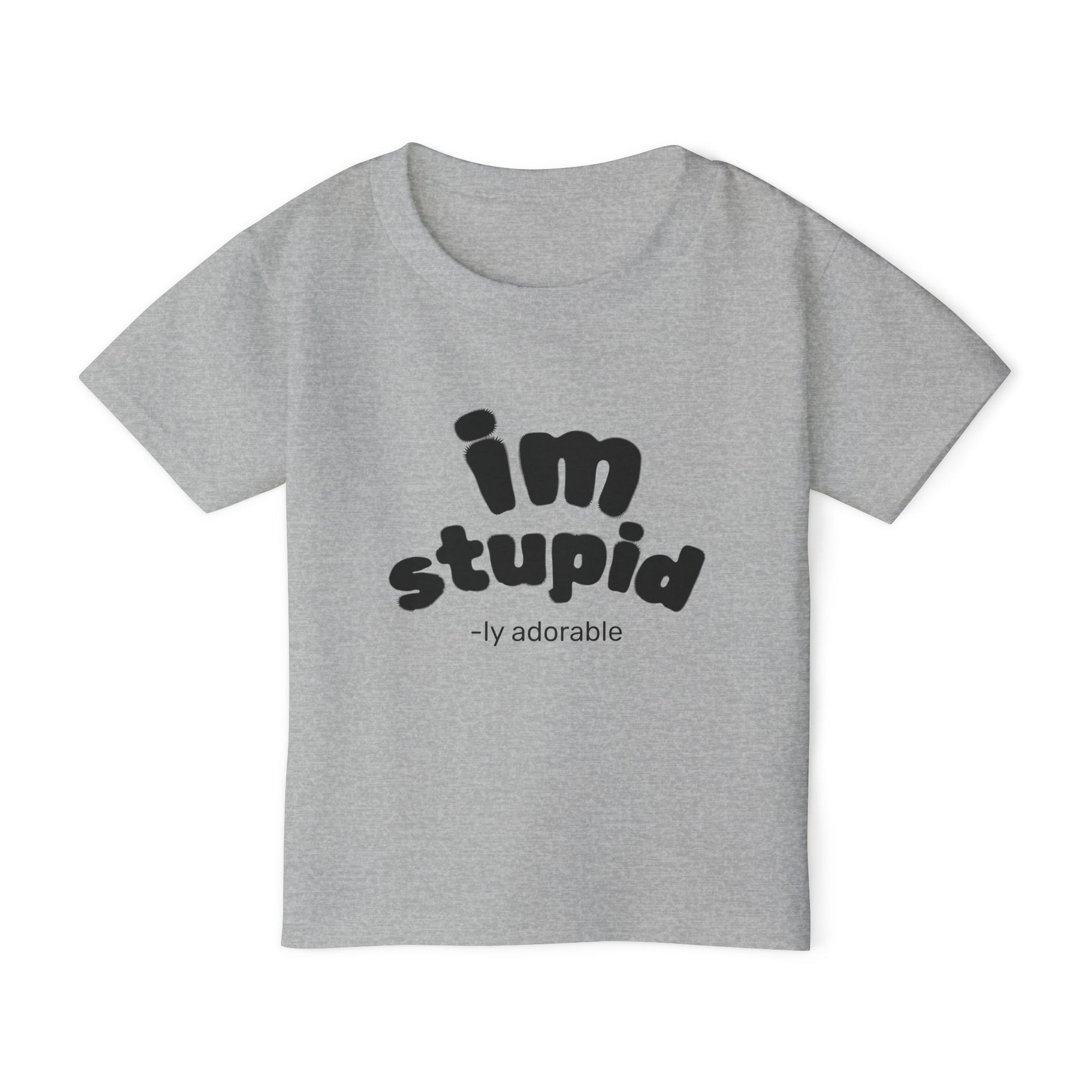 Playful Toddler T-Shirt: 'I'm Stupid-ly Adorable' Humor Gift for Kids, Cute Birthday Shirt, Funny Parenting Apparel, Baby Shower Gift, [...]