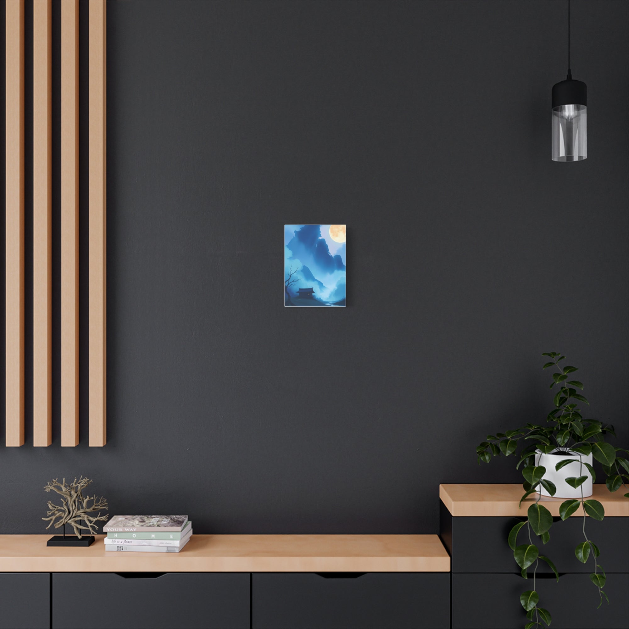 Serene Landscape Canvas Art, Tranquil Wall Decor, Gift for Nature Lovers, Home Office Art