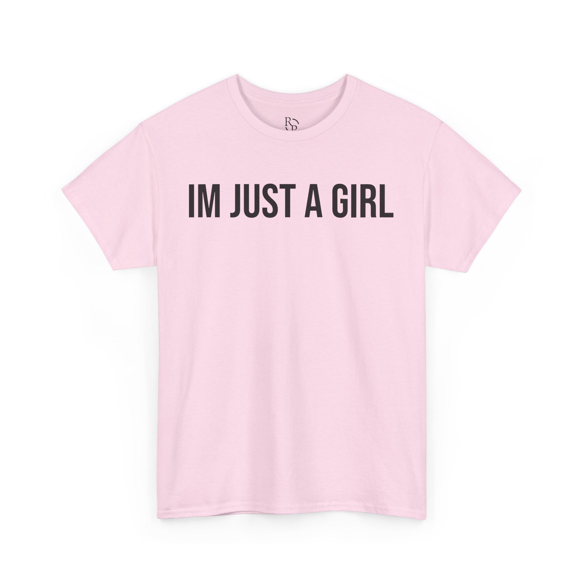 Unisex Heavy Cotton Tee - 'I'm Just a Girl' | Casual Comfort, Perfect Gift, Everyday Wear, Birthday, Confidence Tee