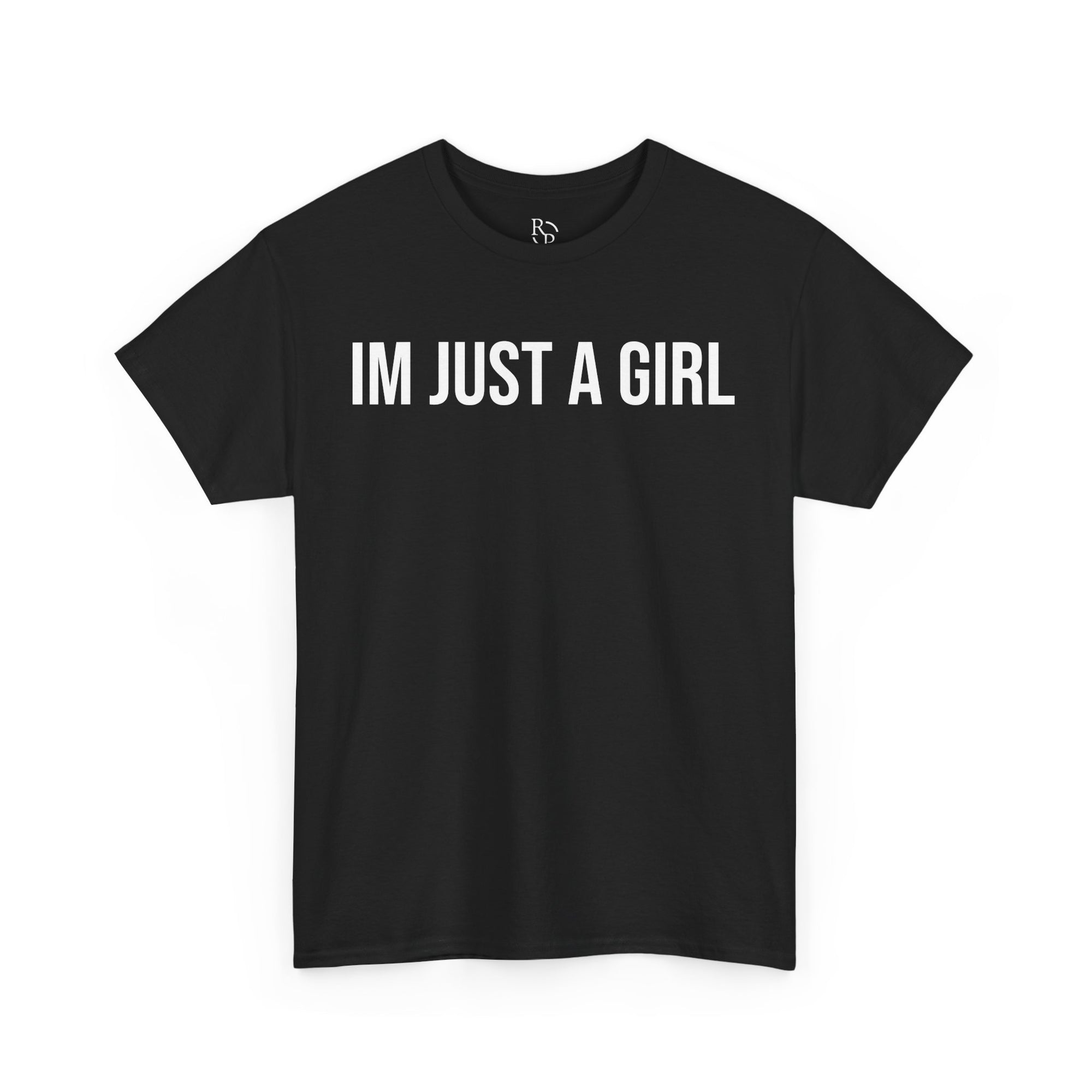 Unisex Heavy Cotton Tee - 'I'm Just a Girl' | Casual Comfort, Perfect Gift, Everyday Wear, Birthday, Confidence Tee
