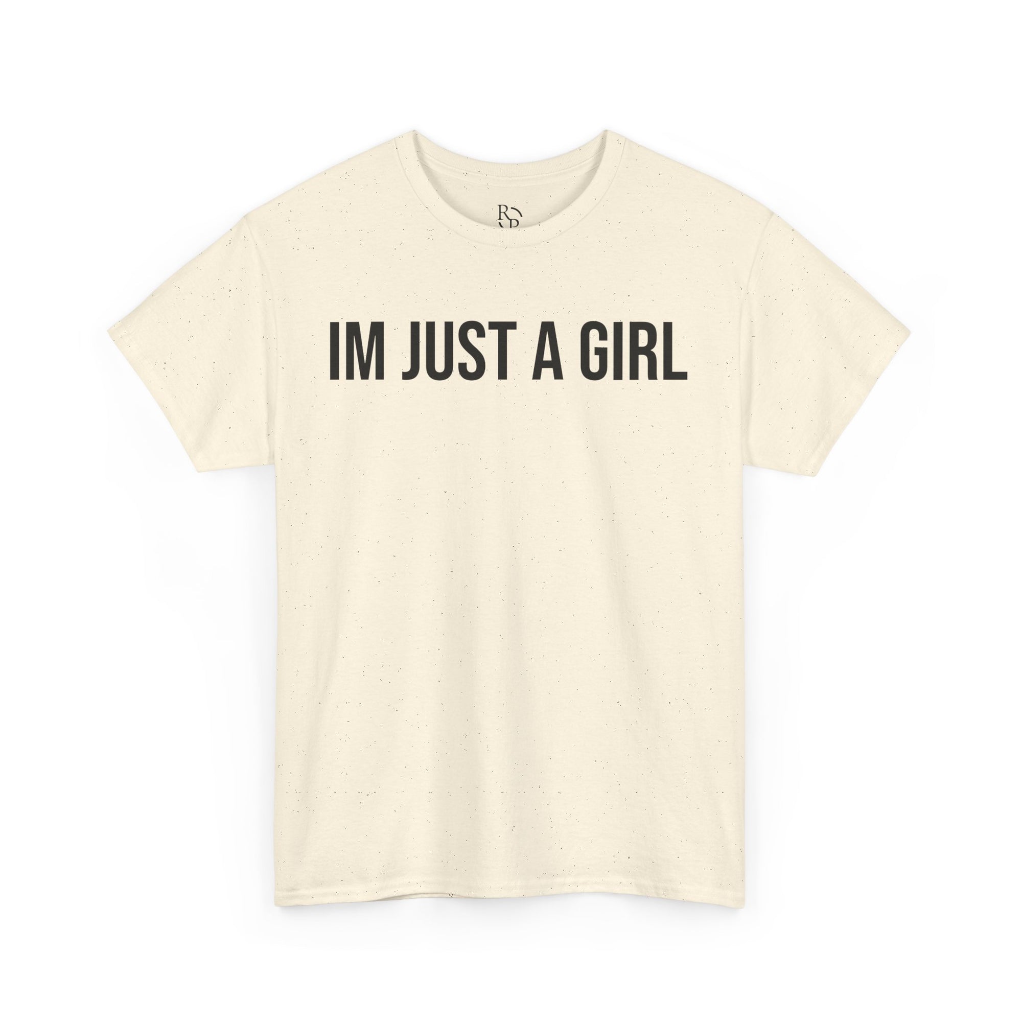 Unisex Heavy Cotton Tee - 'I'm Just a Girl' | Casual Comfort, Perfect Gift, Everyday Wear, Birthday, Confidence Tee