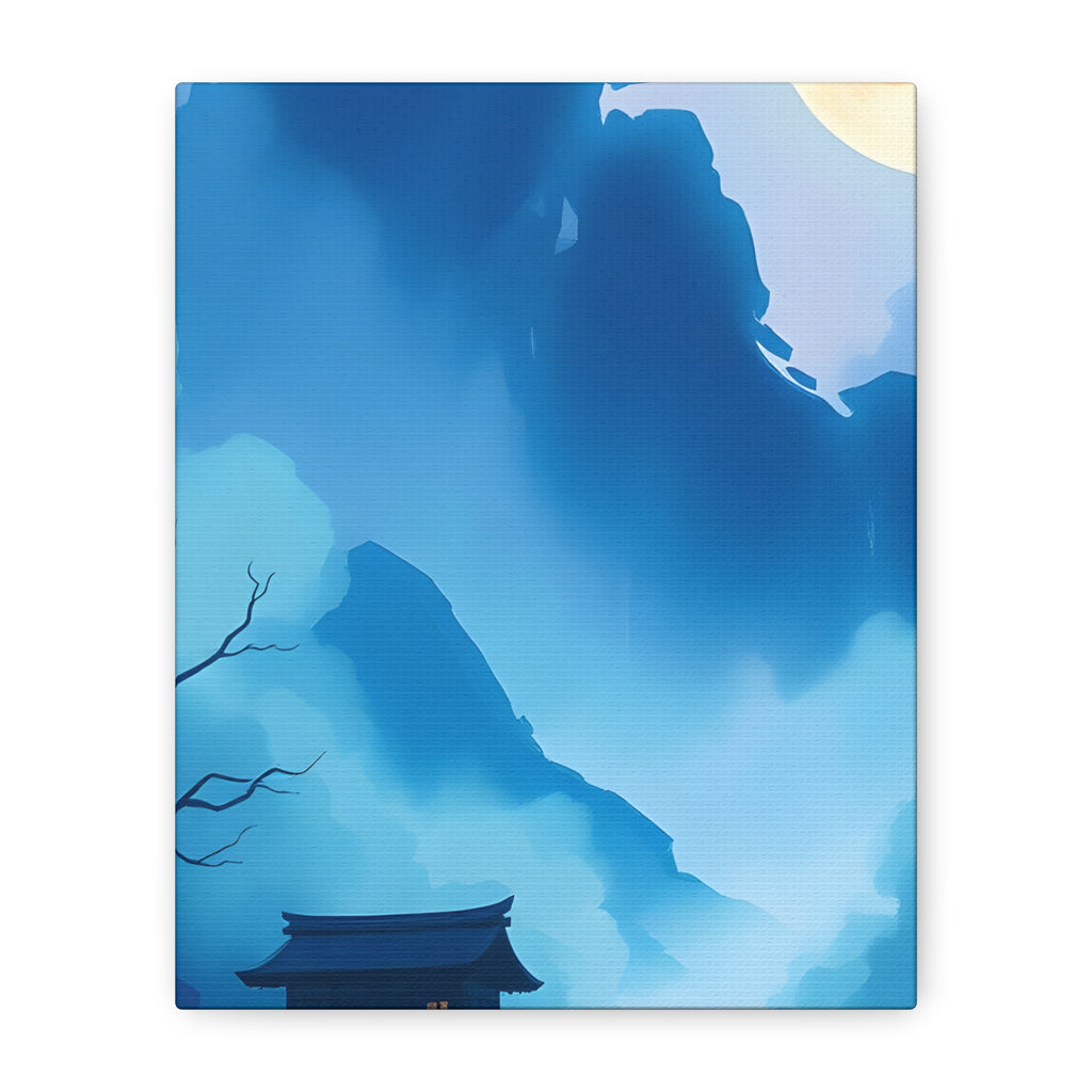 Serene Landscape Canvas Art, Tranquil Wall Decor, Gift for Nature Lovers, Home Office Art