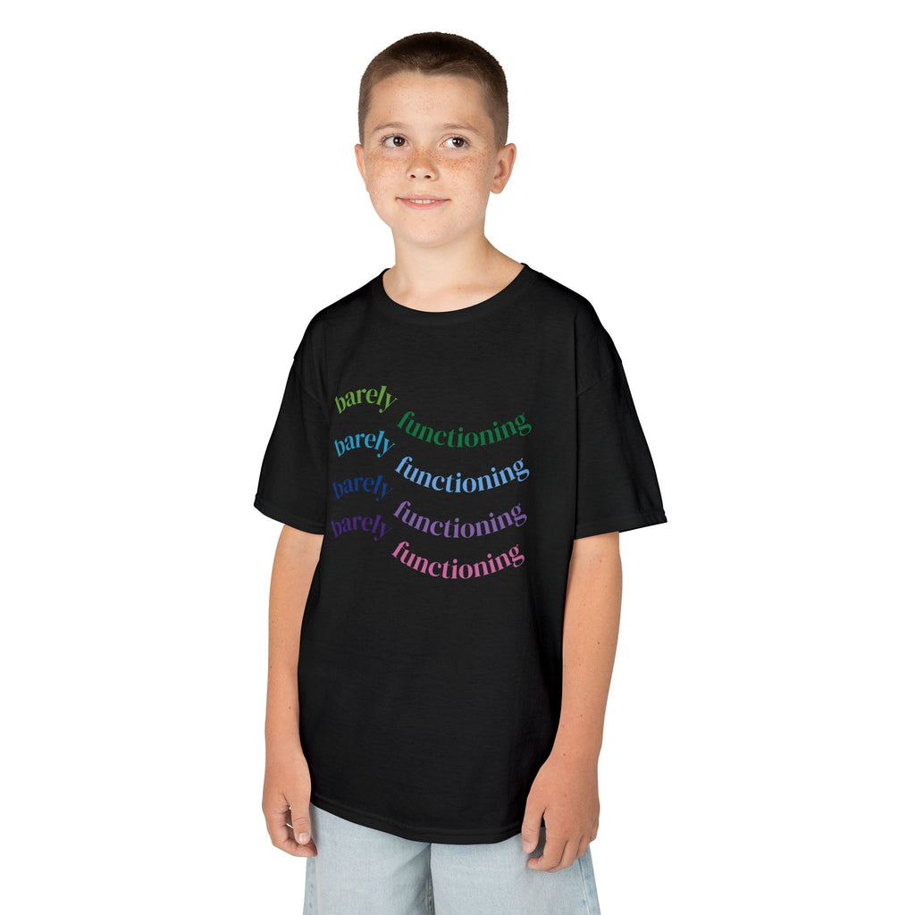 Colorful Kids Heavy Cotton Tee - Fun and Playful Graphic Tee for Everyday Wear, Birthday Gift, Age 4-12, Casual Playtime, Artsy Outfits