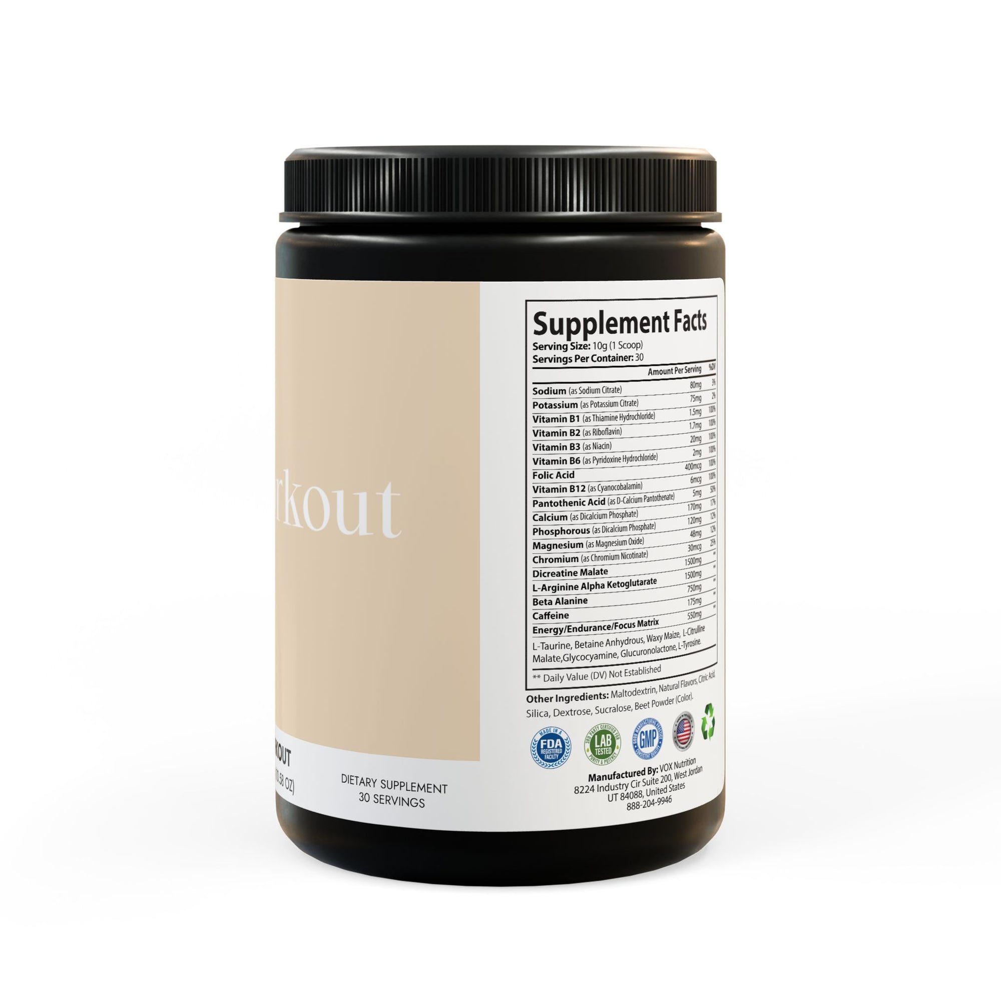 Pre-Workout Supplement, Watermelon (300g, 10.58oz)