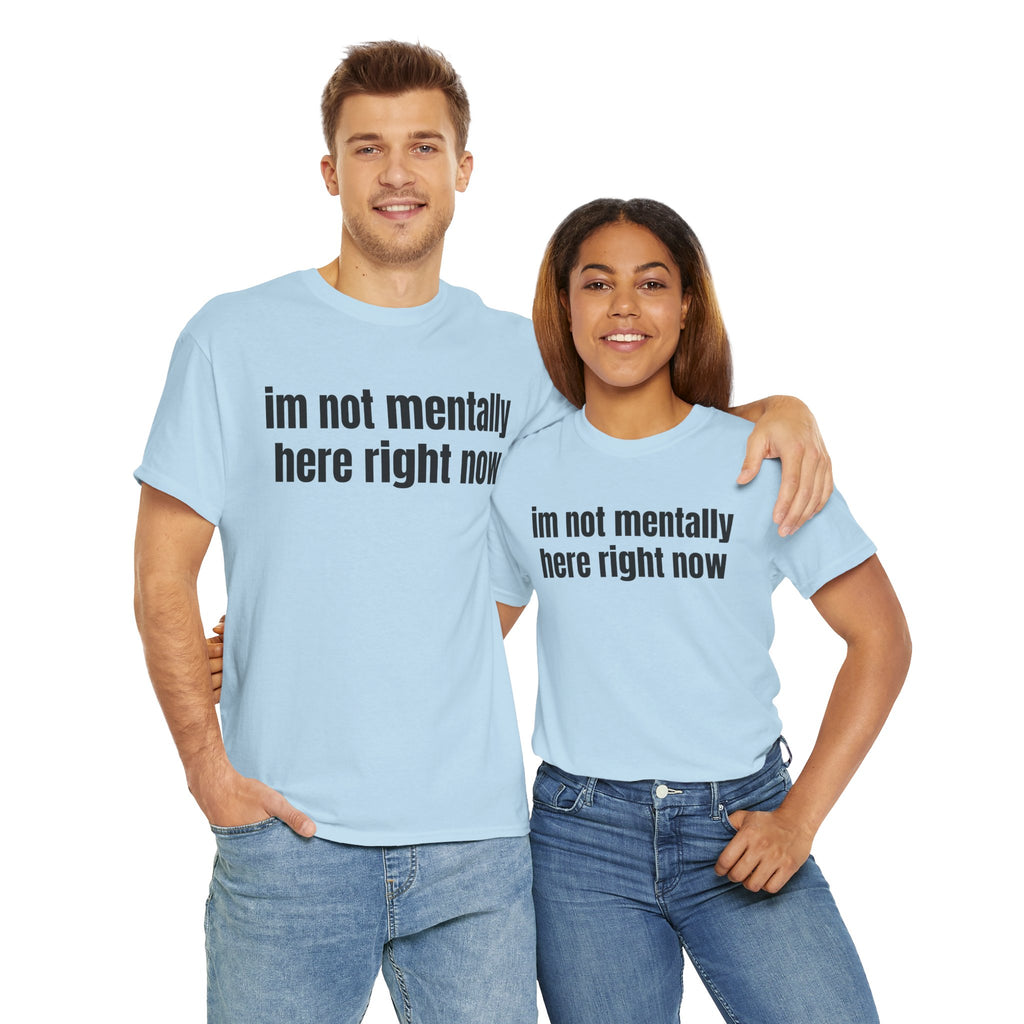 Unisex Heavy Cotton Tee, Casual Graphic Shirt, Humorous Tee, Comfortable Everyday Wear, Gift for Friends, Relaxed Fit Top