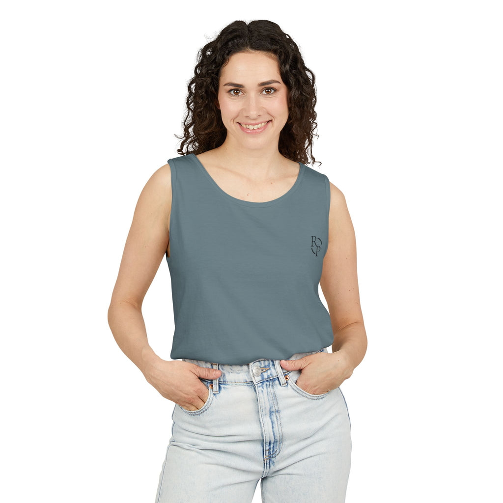 Garment-Dyed Tank Top, Summer Casual Wear, Beach Days, Workout Top, Great for Festivals, Unisex Apparel