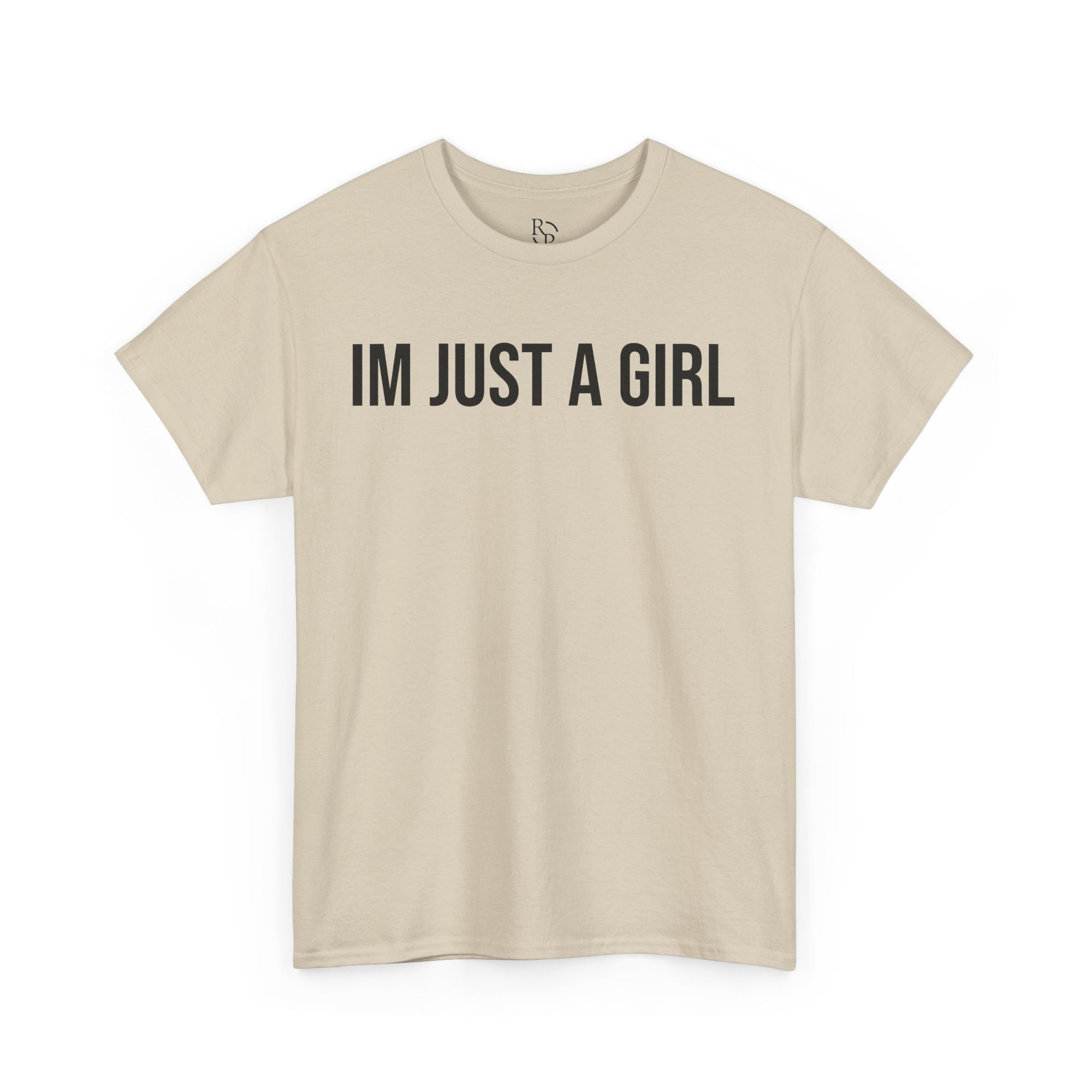 Unisex Heavy Cotton Tee - 'I'm Just a Girl' | Casual Comfort, Perfect Gift, Everyday Wear, Birthday, Confidence Tee
