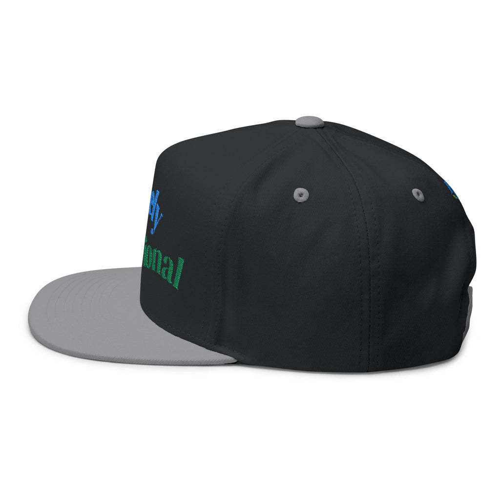 Whimsical Embroidered Flat Bill Cap - Fun Gift for Everyday Wear, Casual Events, Birthdays, and Outdoor Adventures