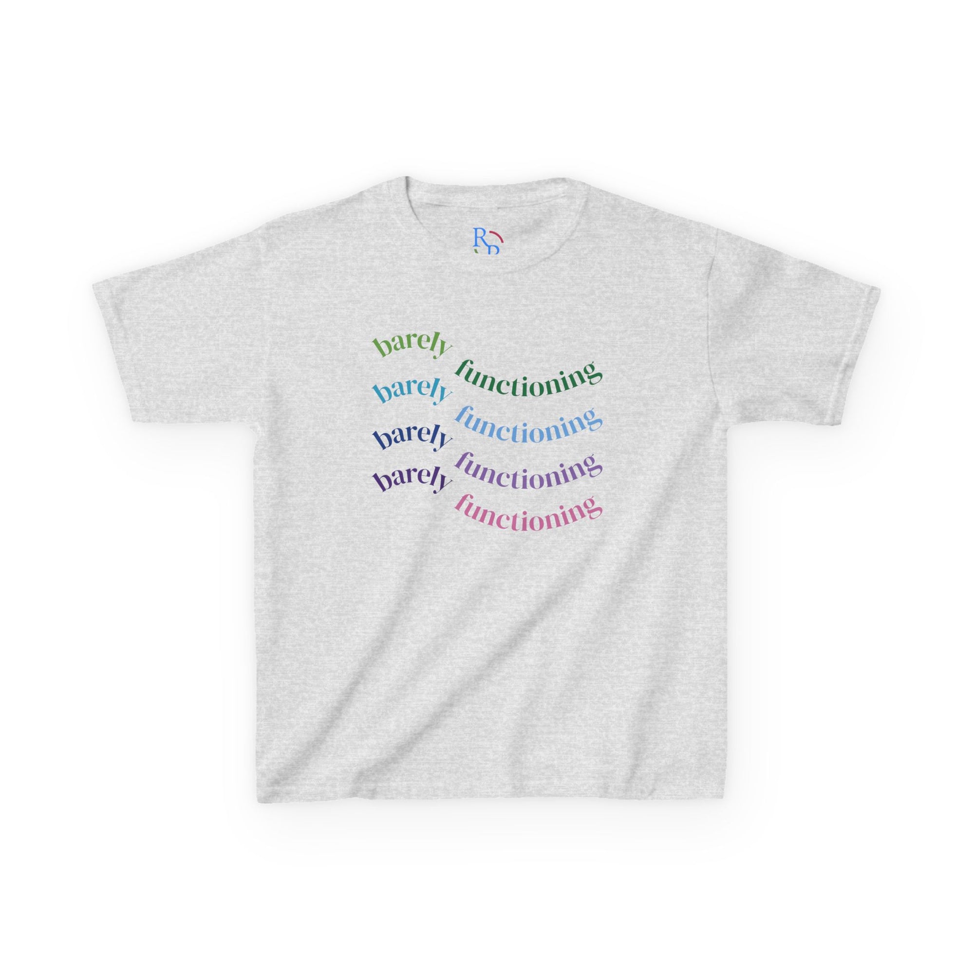 Colorful Kids Heavy Cotton Tee - Fun and Playful Graphic Tee for Everyday Wear, Birthday Gift, Age 4-12, Casual Playtime, Artsy Outfits