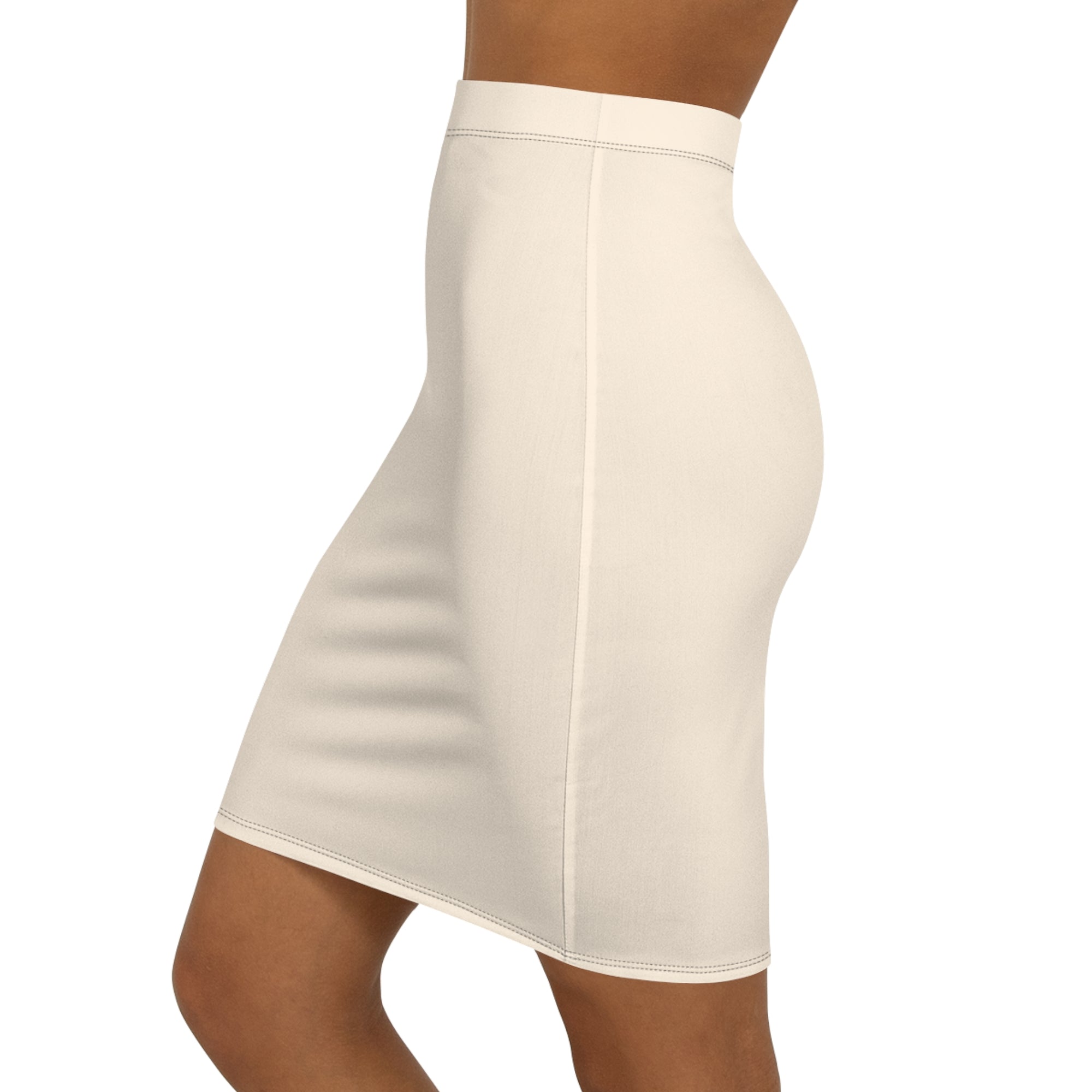 Chic Women's Mid-Waist Pencil Skirt, Stylish Skirt for Work, Date Night, and Special Occasions, Versatile Fashion Piece, Trendy AOP Design