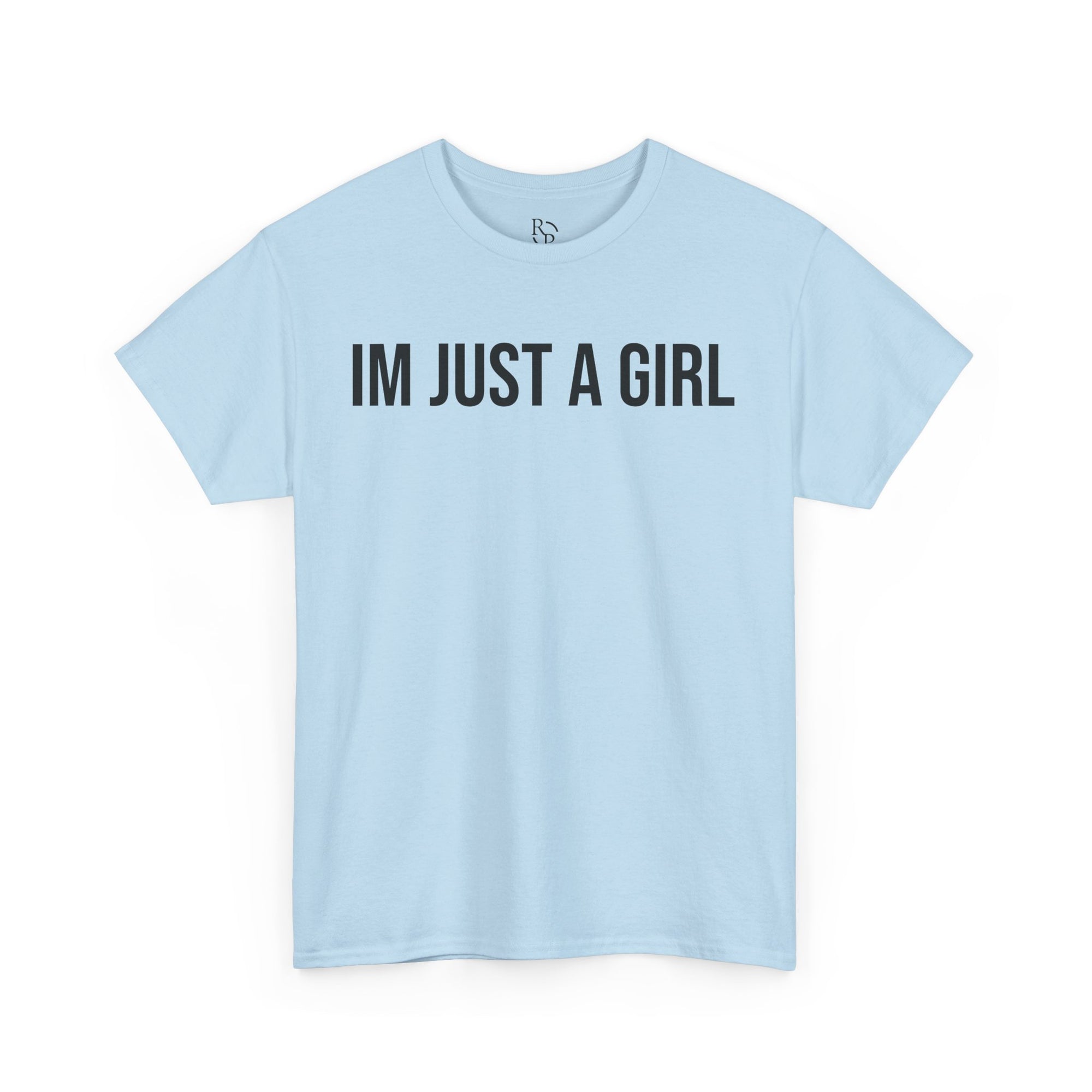 Unisex Heavy Cotton Tee - 'I'm Just a Girl' | Casual Comfort, Perfect Gift, Everyday Wear, Birthday, Confidence Tee